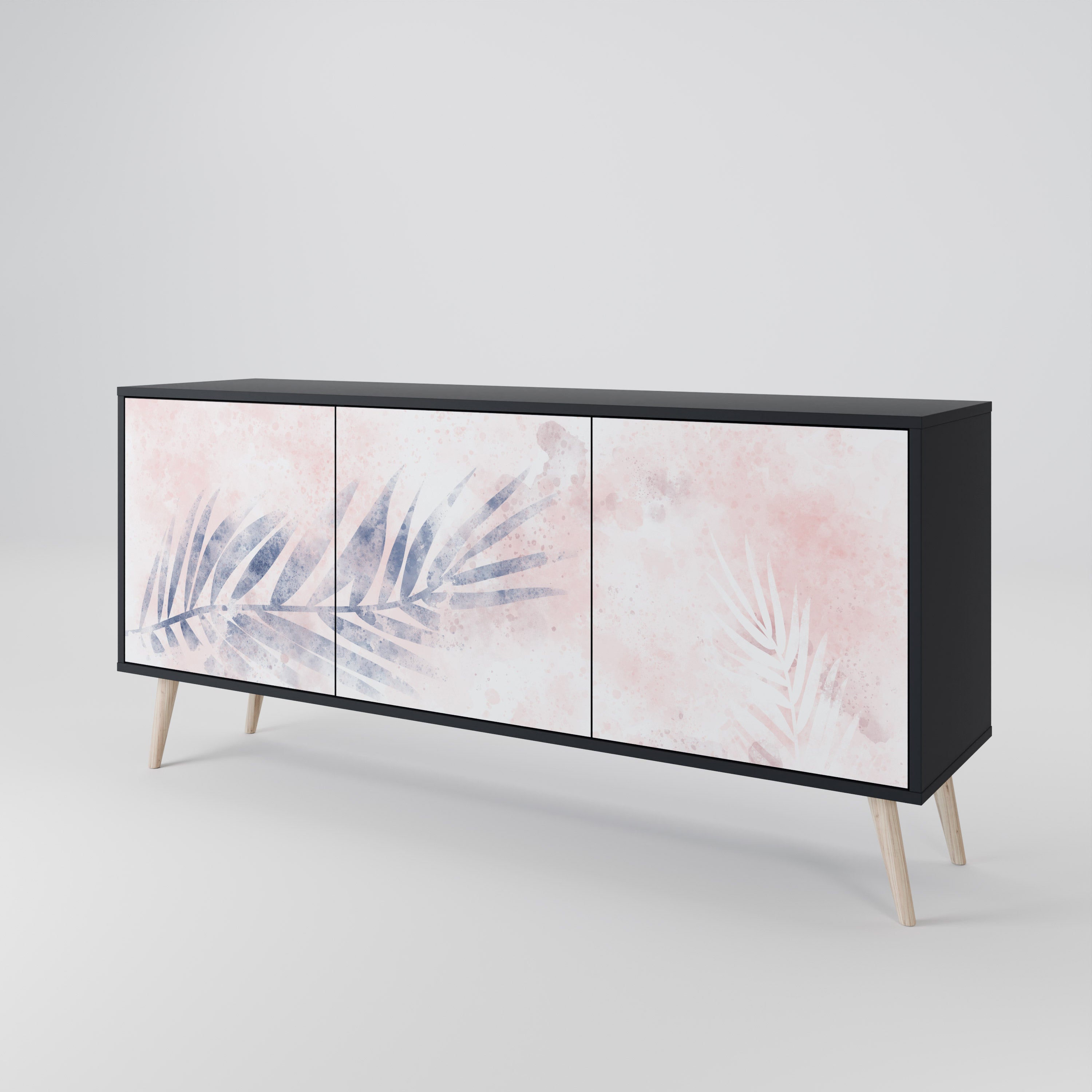 TIMELESS FLOAT Komoda 3-drzwiowa korpus Czarny