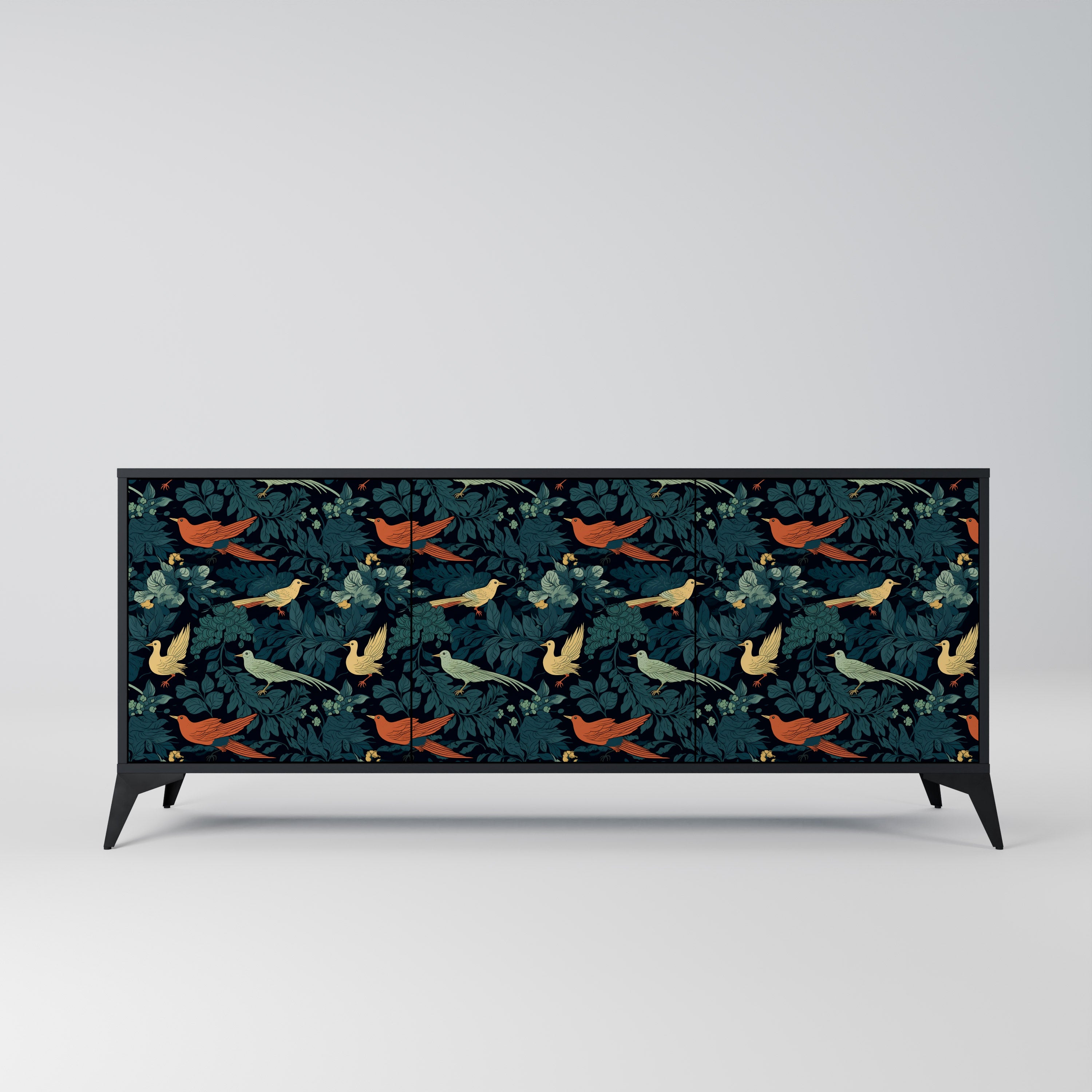 FOWL ORNAMENT Komoda 3-drzwiowa korpus Czarny