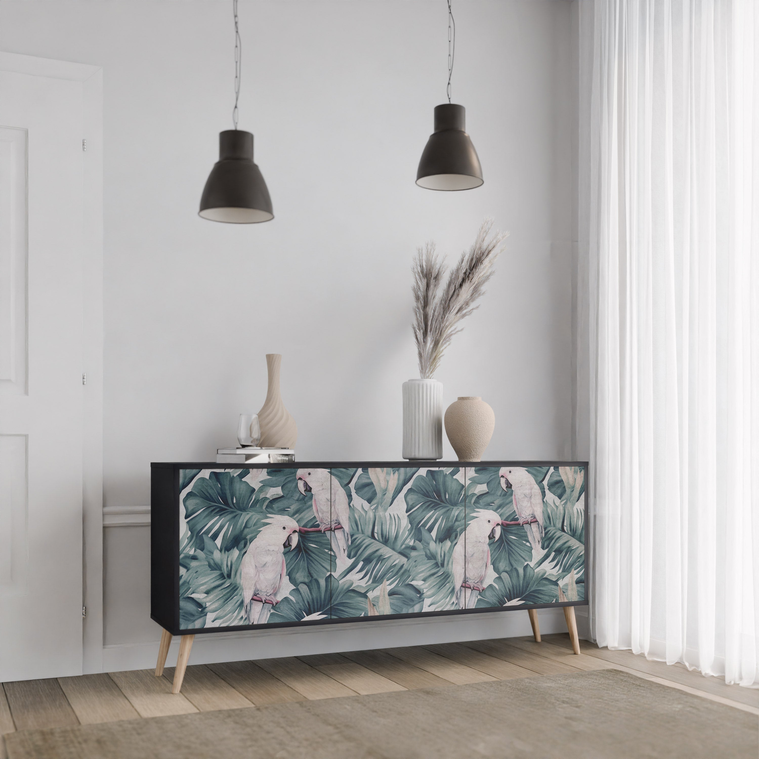 POPINJAY LOOK Komoda 3-drzwiowa korpus Czarny