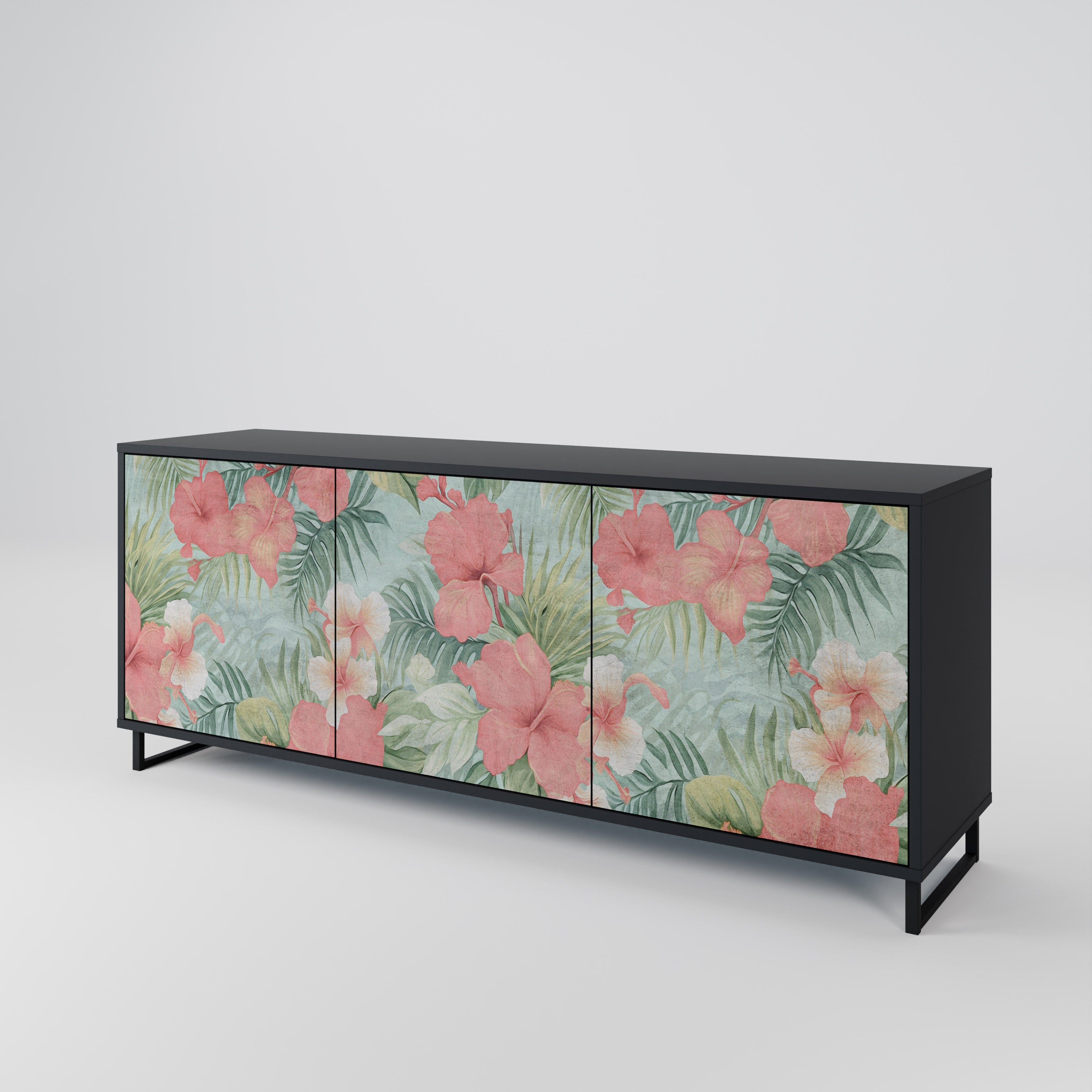 HAWAIIAN SPIRIT Komoda 3-drzwiowa korpus Czarny