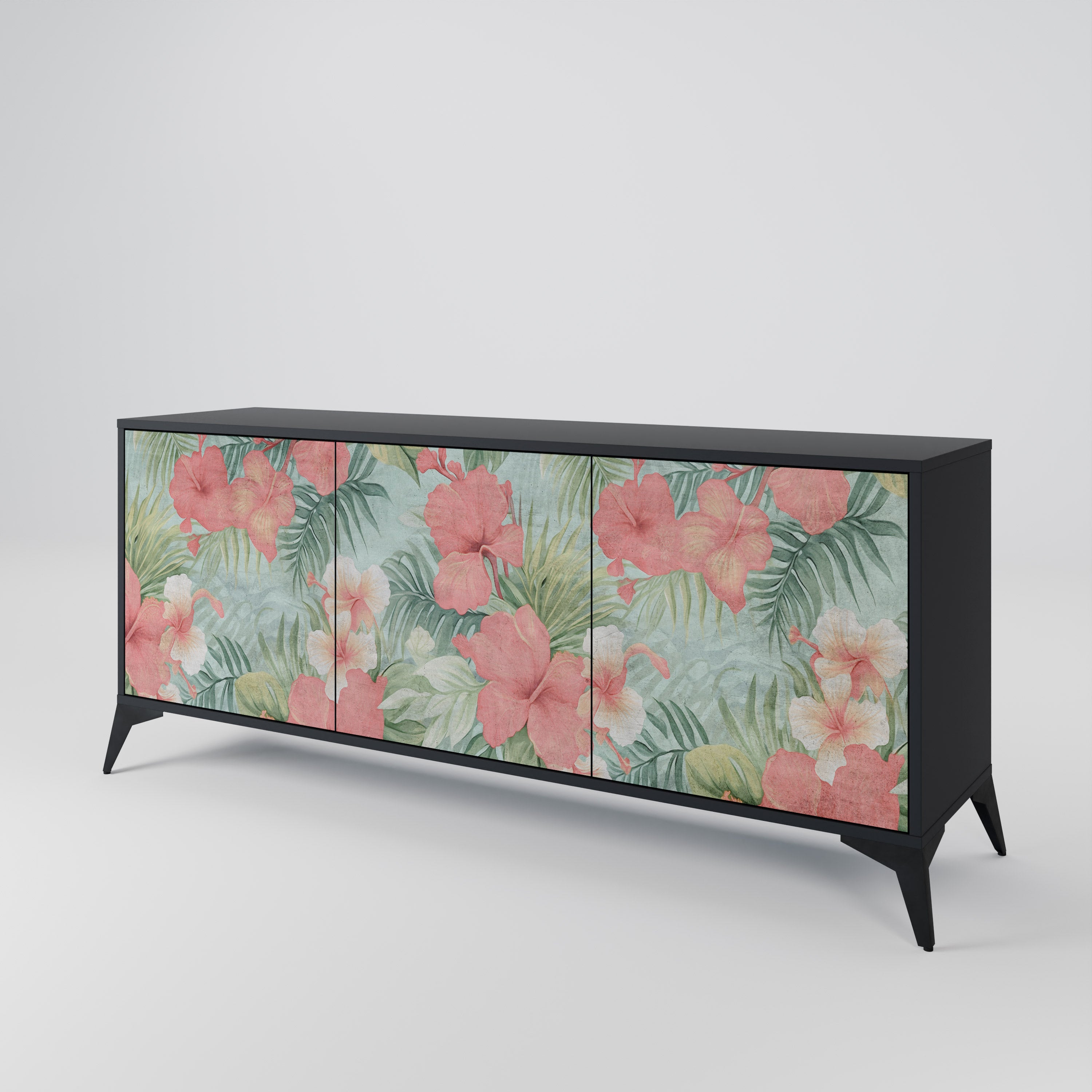 HAWAIIAN SPIRIT Komoda 3-drzwiowa korpus Czarny