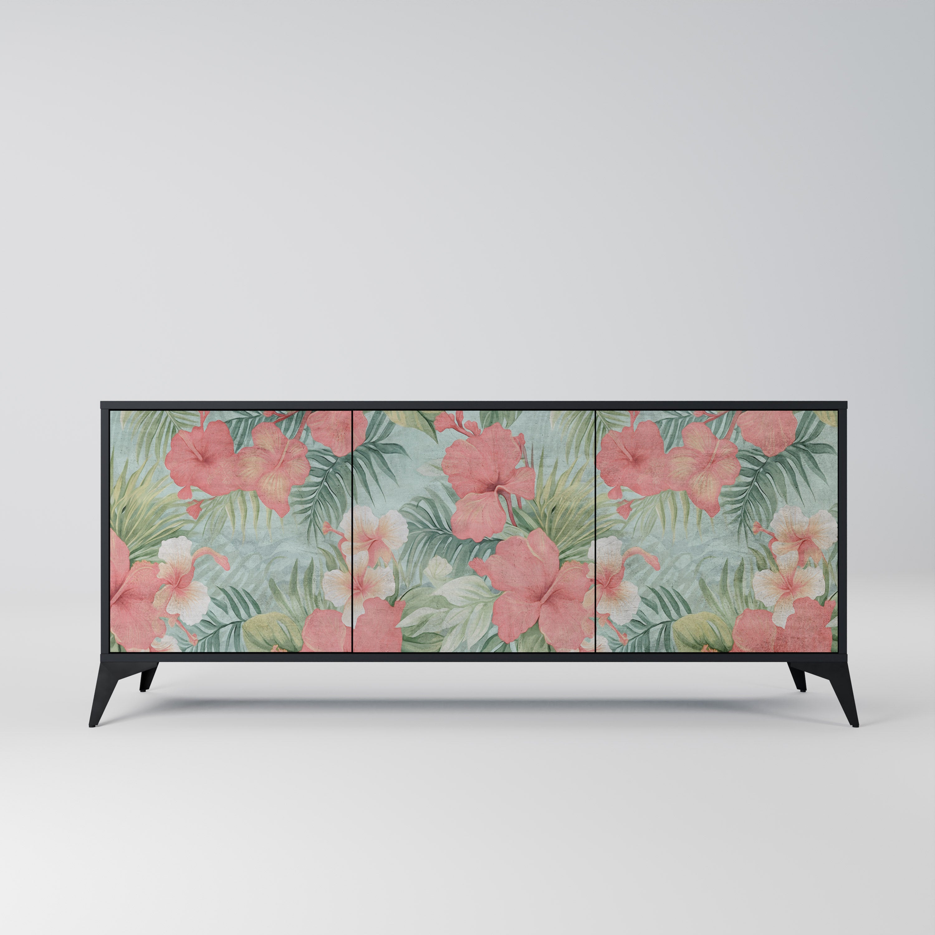HAWAIIAN SPIRIT Komoda 3-drzwiowa korpus Czarny