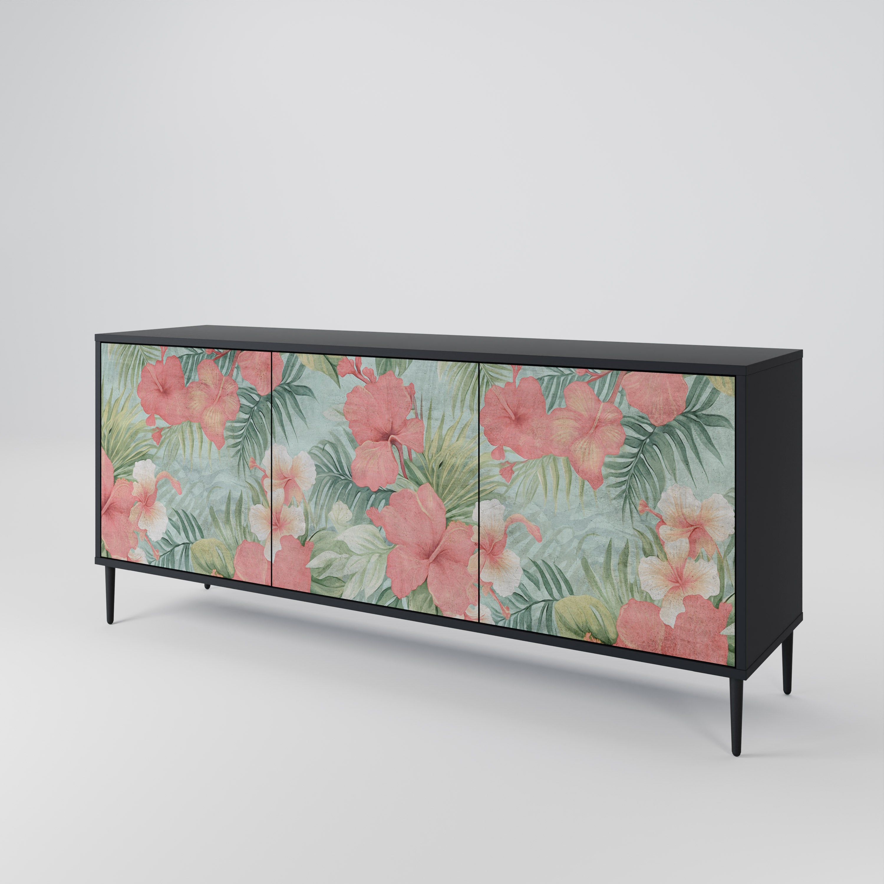 HAWAIIAN SPIRIT Komoda 3-drzwiowa korpus Czarny