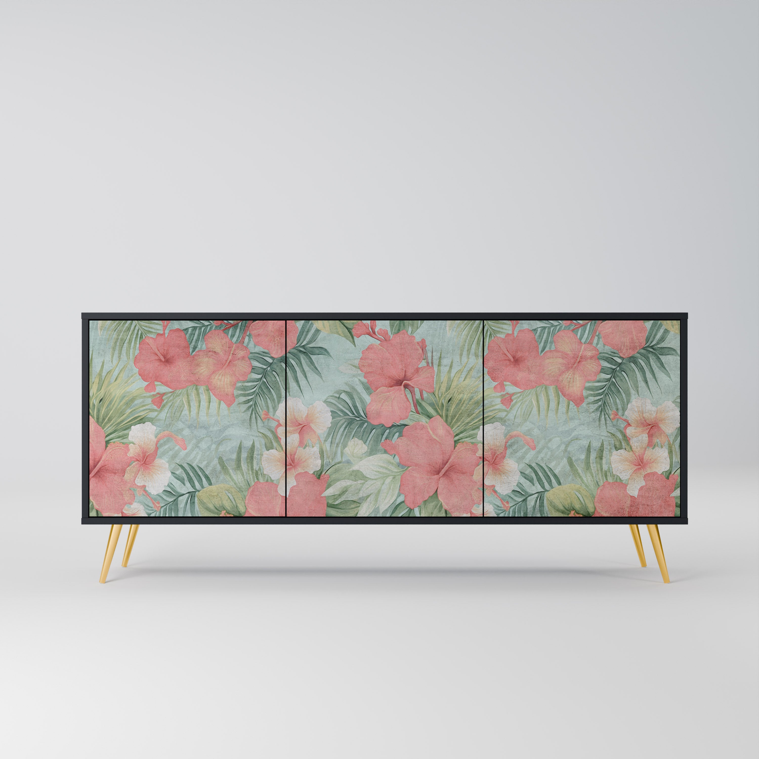 HAWAIIAN SPIRIT Komoda 3-drzwiowa korpus Czarny