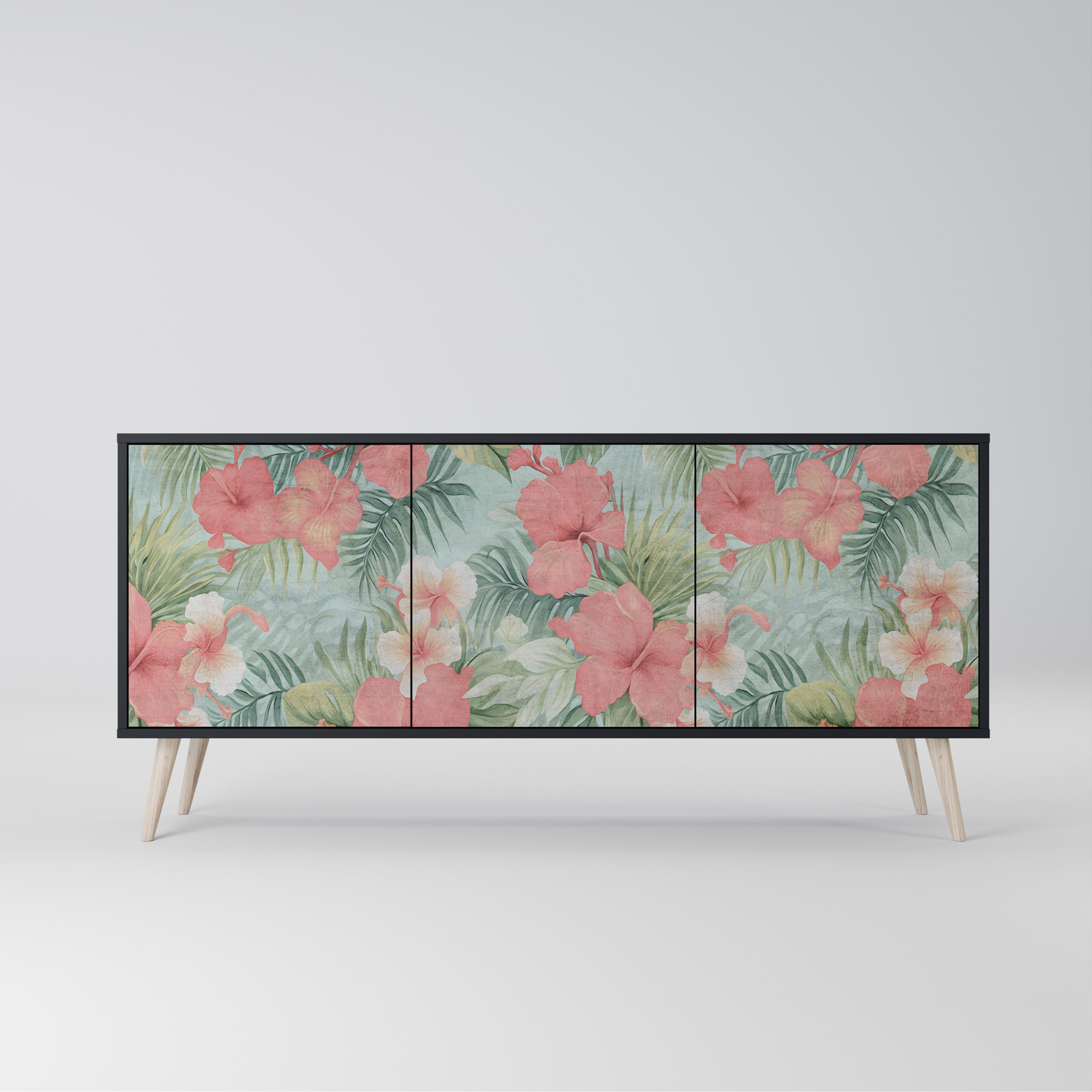 HAWAIIAN SPIRIT Komoda 3-drzwiowa korpus Czarny