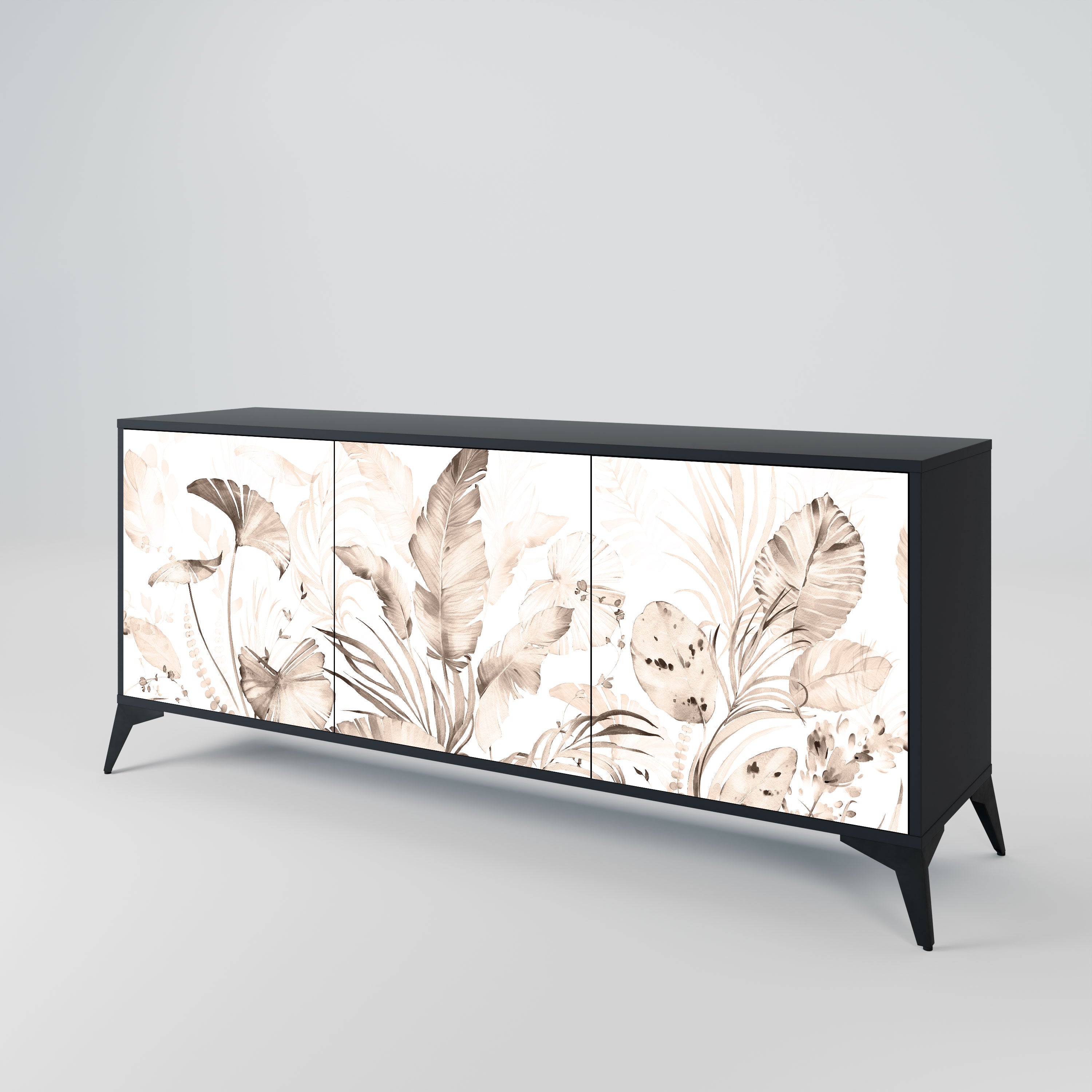 WILD TENDERNESS Komoda 3-drzwiowa korpus Czarny