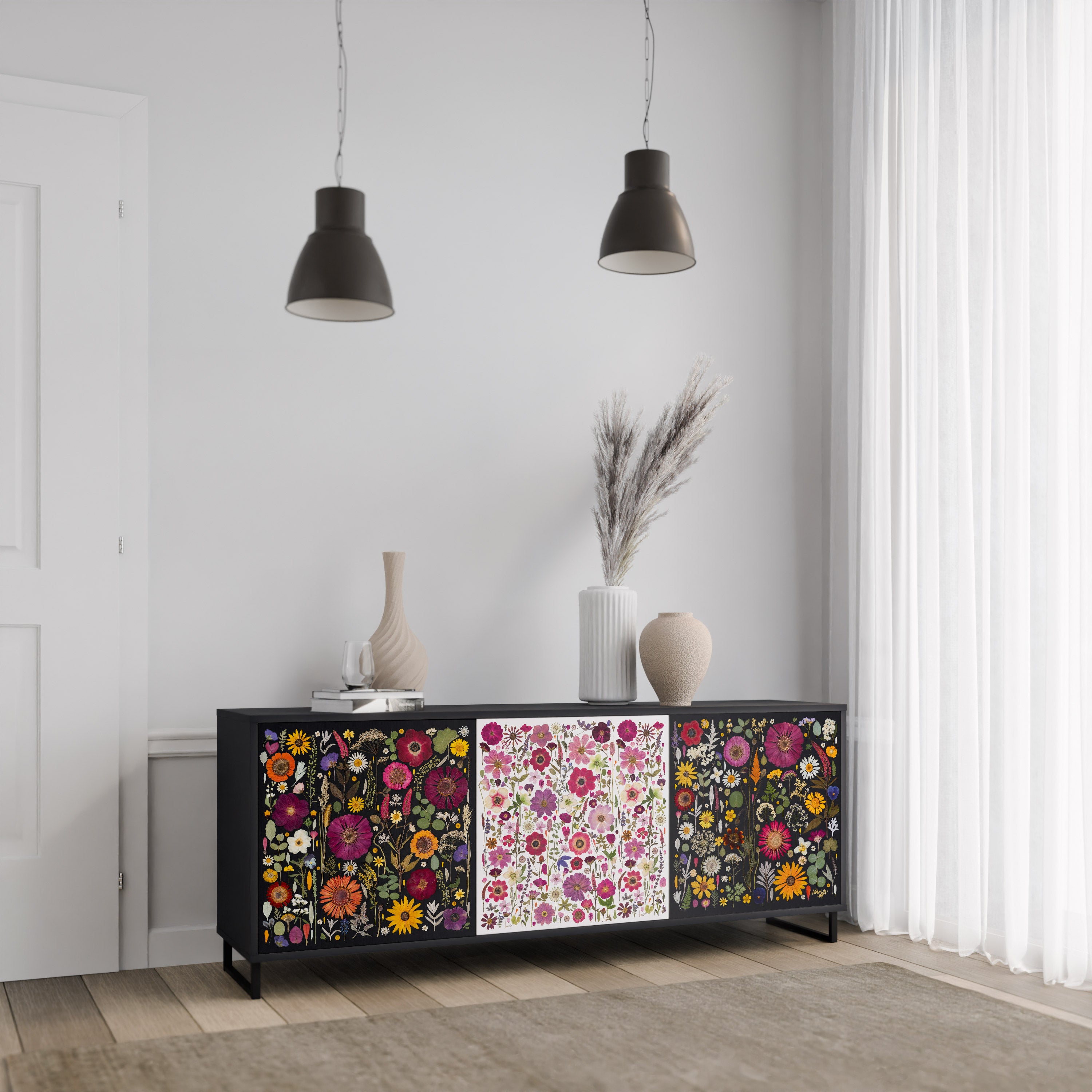 DAYNITE GARDEN Komoda 3-drzwiowa korpus Czarny