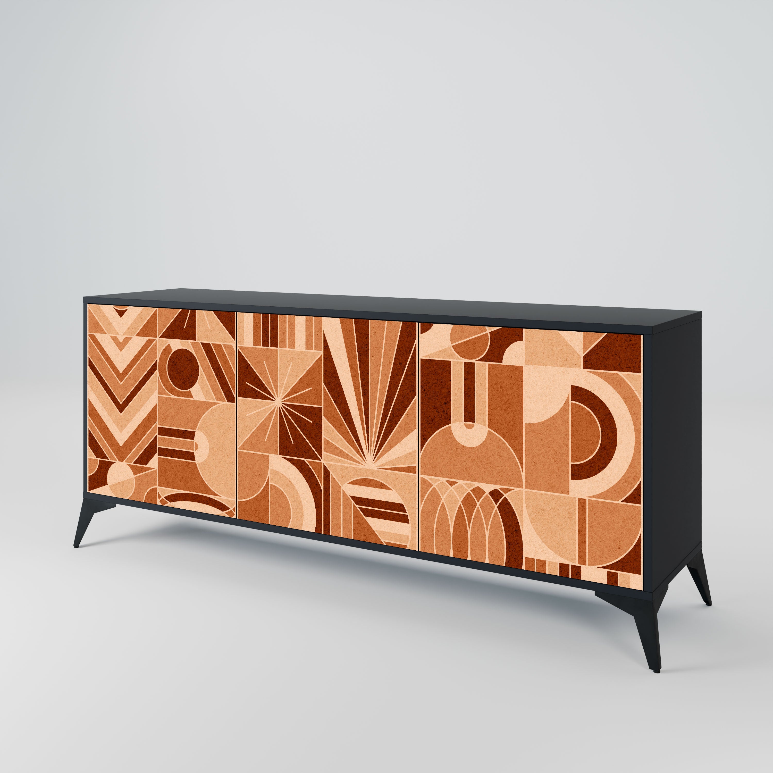 PRISM MOSAIC Komoda 3-drzwiowa korpus Czarny
