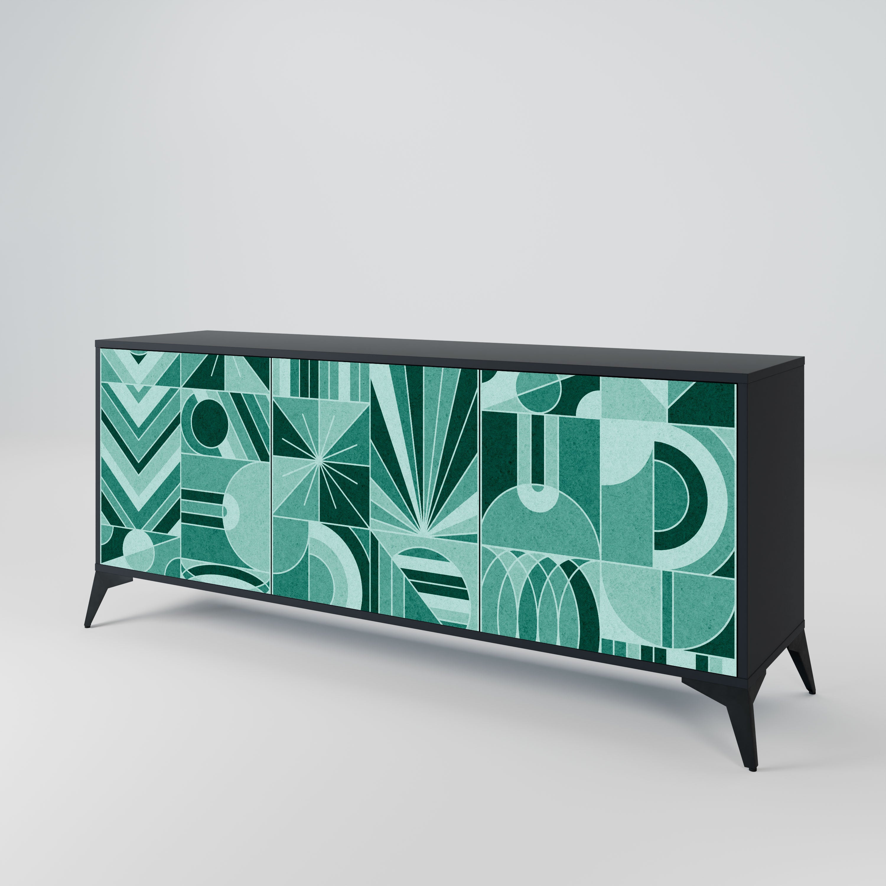 HARMONIC GRID Komoda 3-drzwiowa korpus Czarny