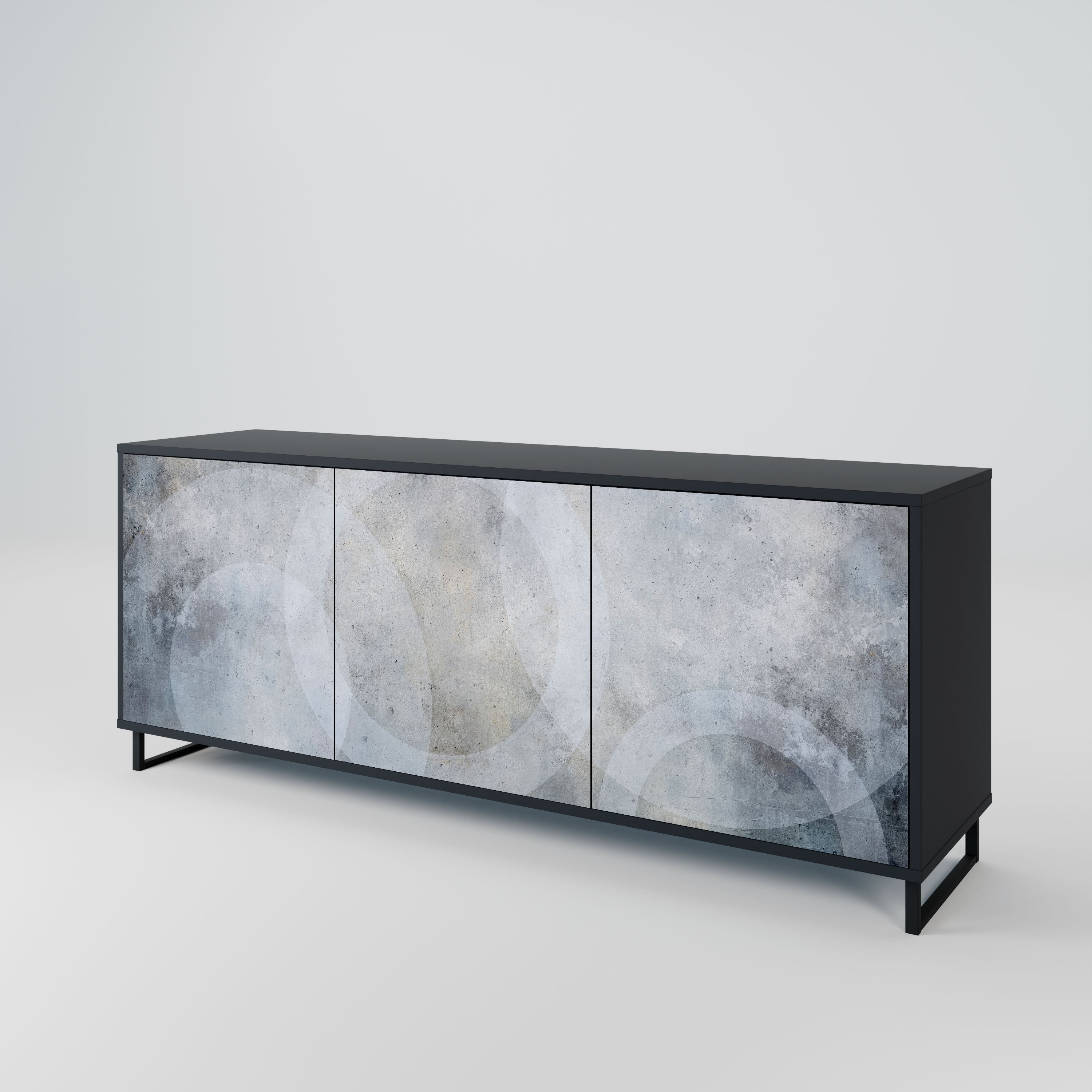 MUTED ARC Komoda 3-drzwiowa korpus Czarny