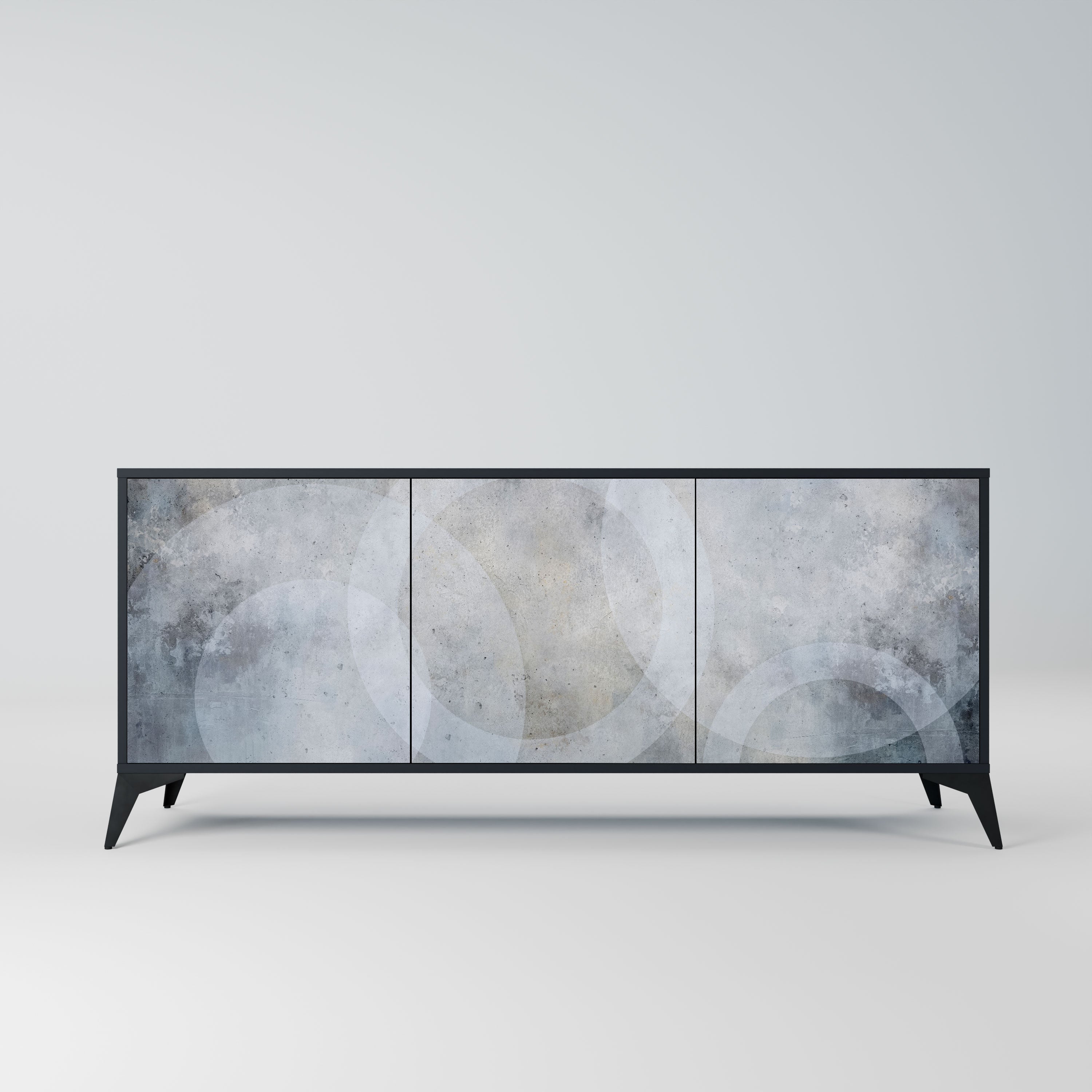 MUTED ARC Komoda 3-drzwiowa korpus Czarny