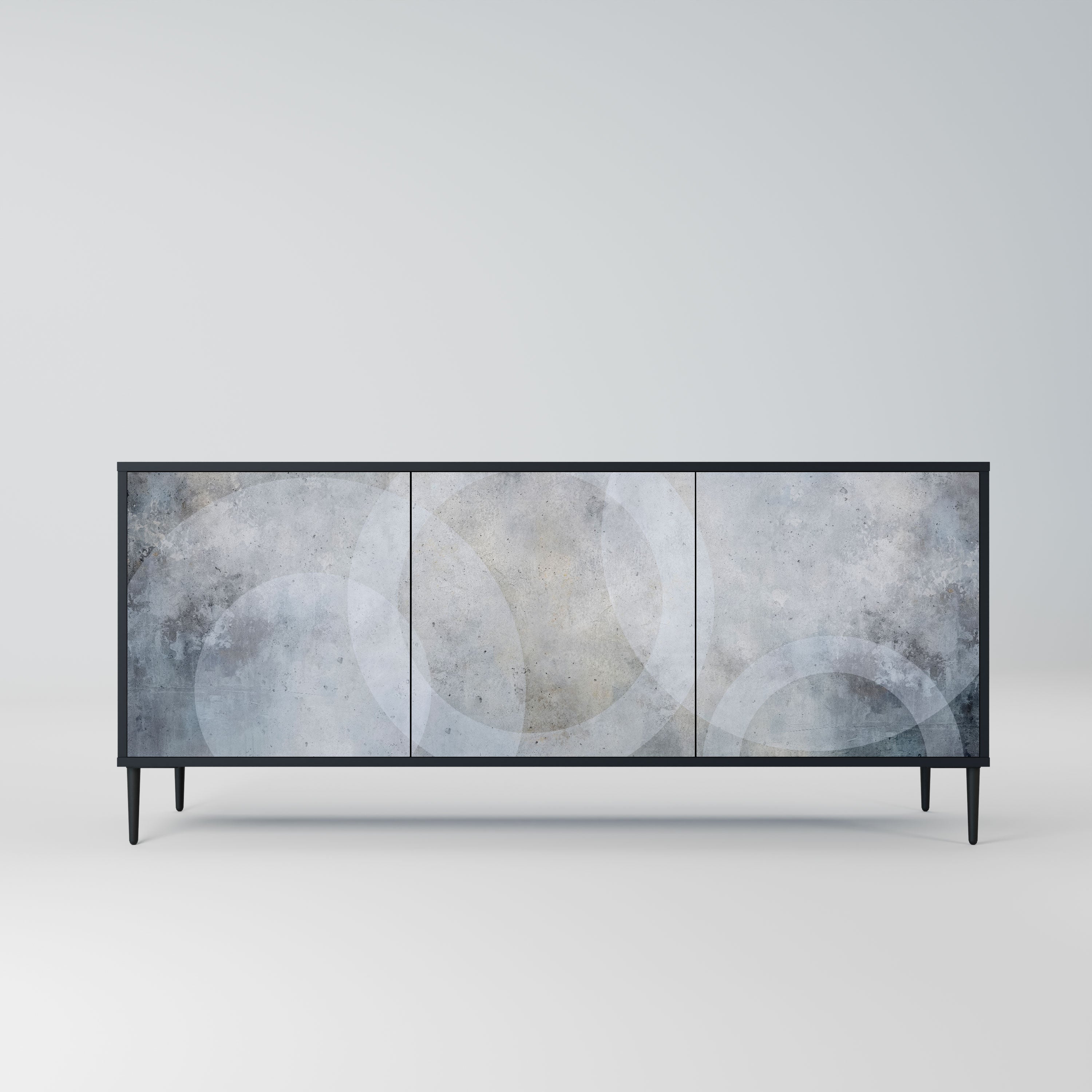 MUTED ARC Komoda 3-drzwiowa korpus Czarny