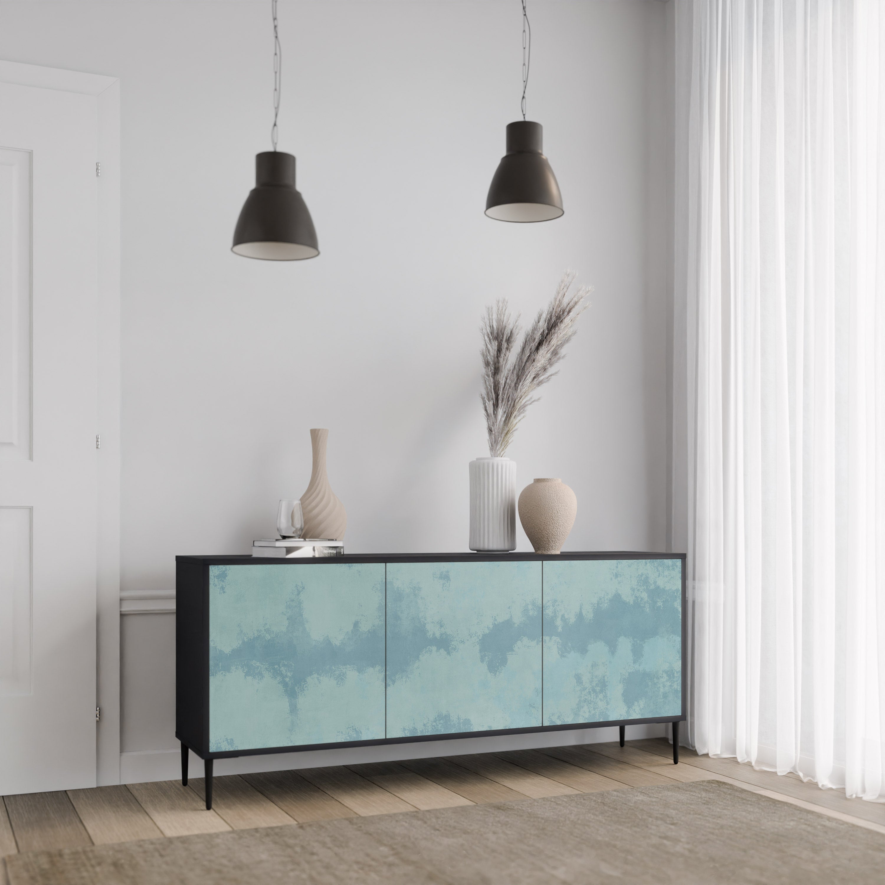 SKY WASH Komoda 3-drzwiowa korpus Czarny