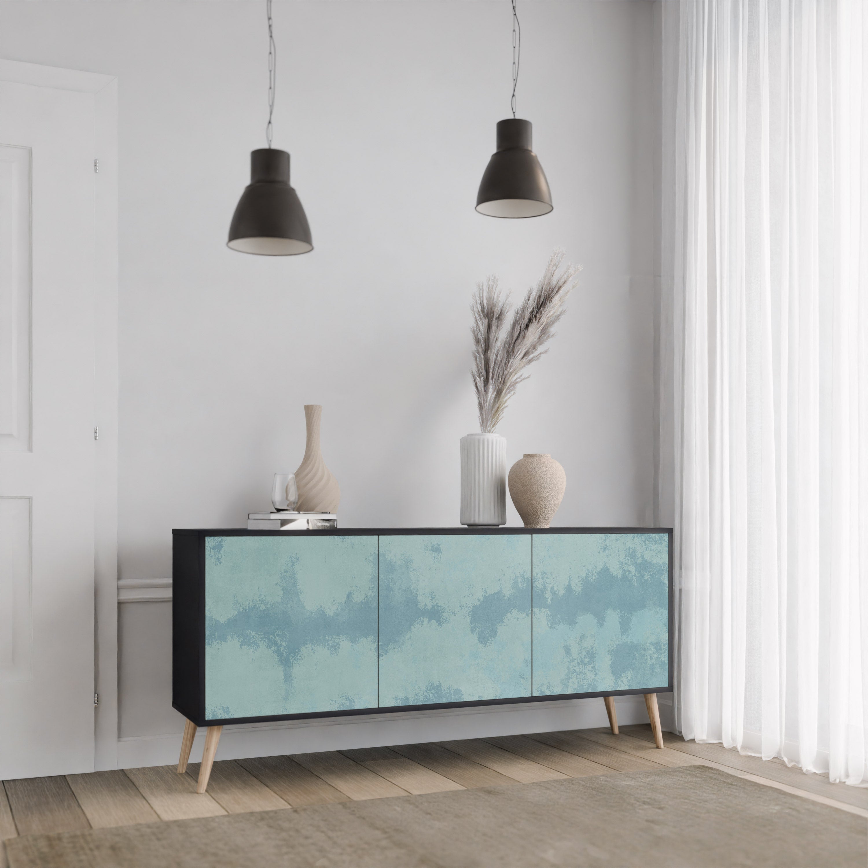 SKY WASH Komoda 3-drzwiowa korpus Czarny