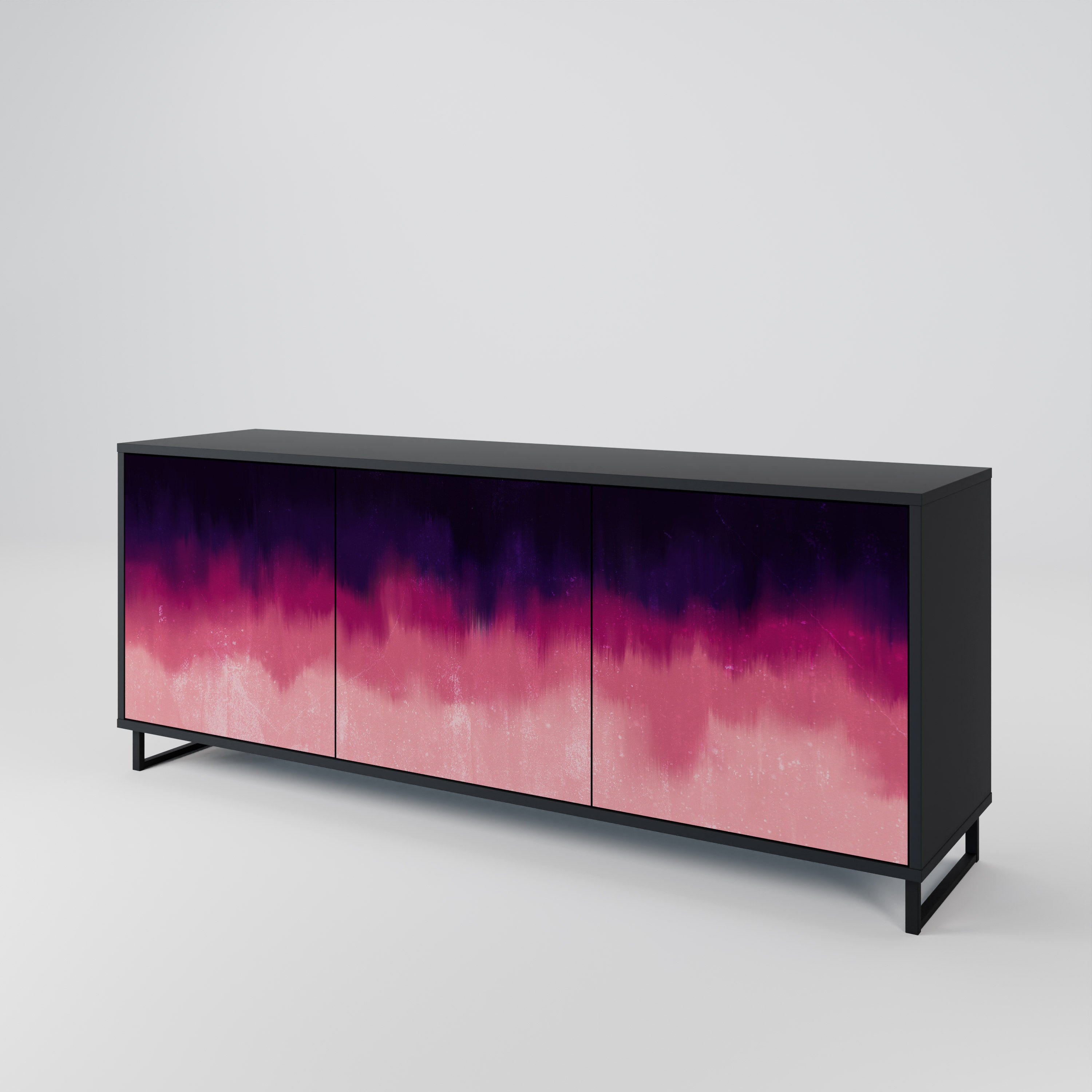 AURORA BOREALIS Komoda 3-drzwiowa korpus Czarny