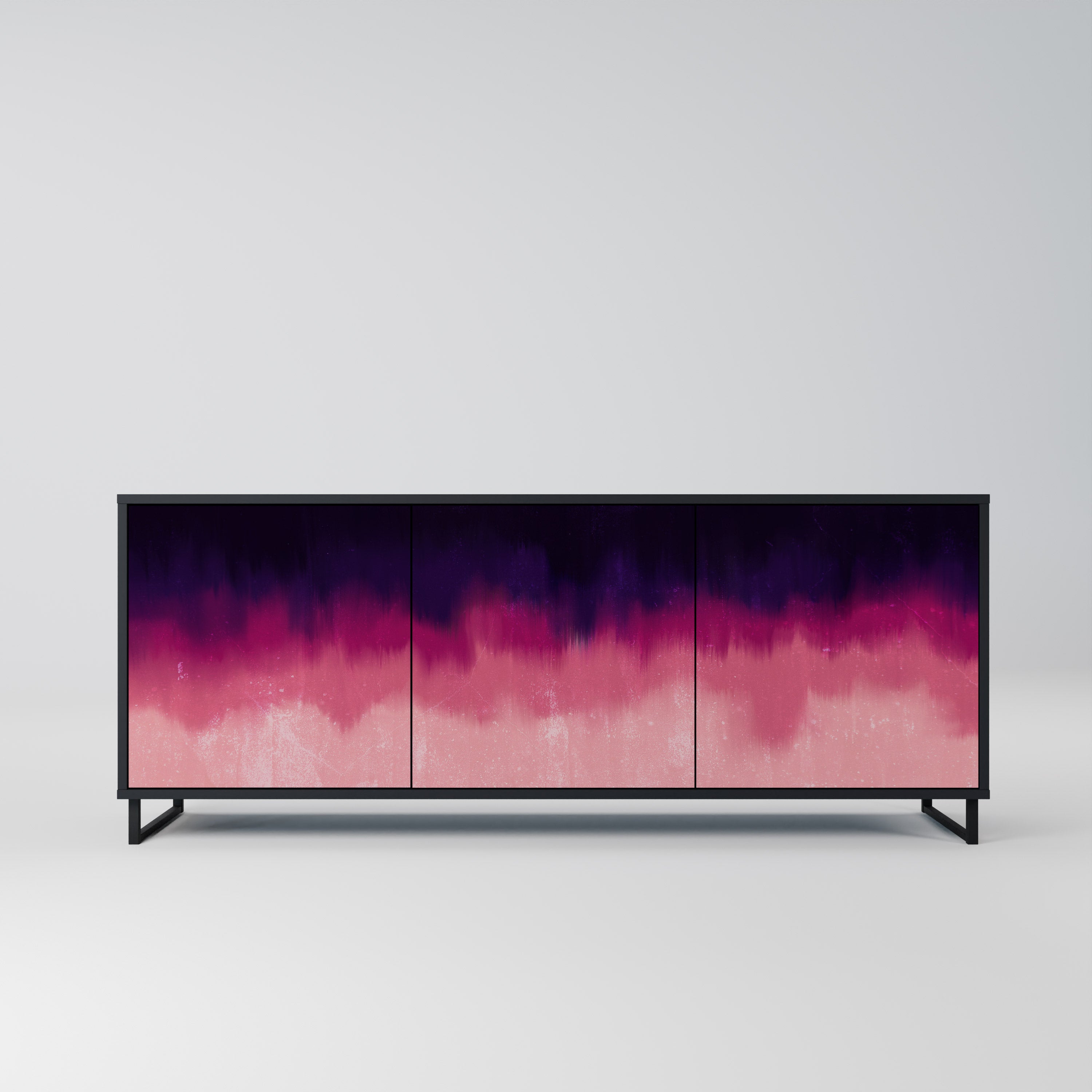 AURORA BOREALIS Komoda 3-drzwiowa korpus Czarny