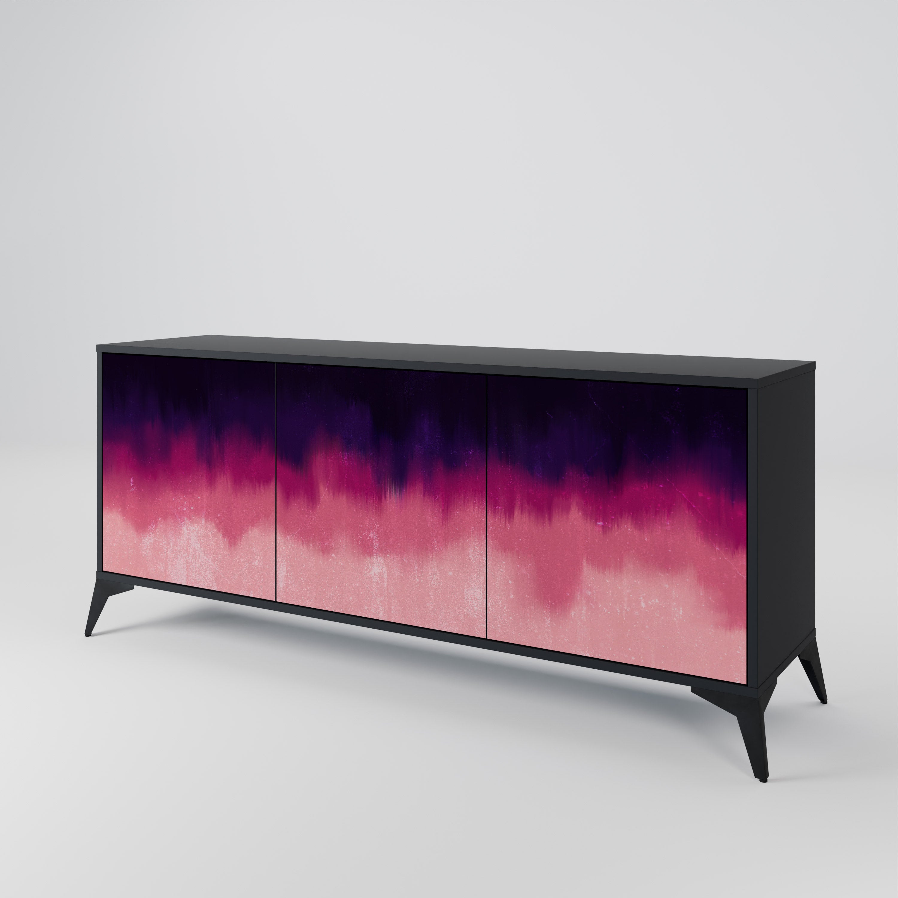 AURORA BOREALIS Komoda 3-drzwiowa korpus Czarny