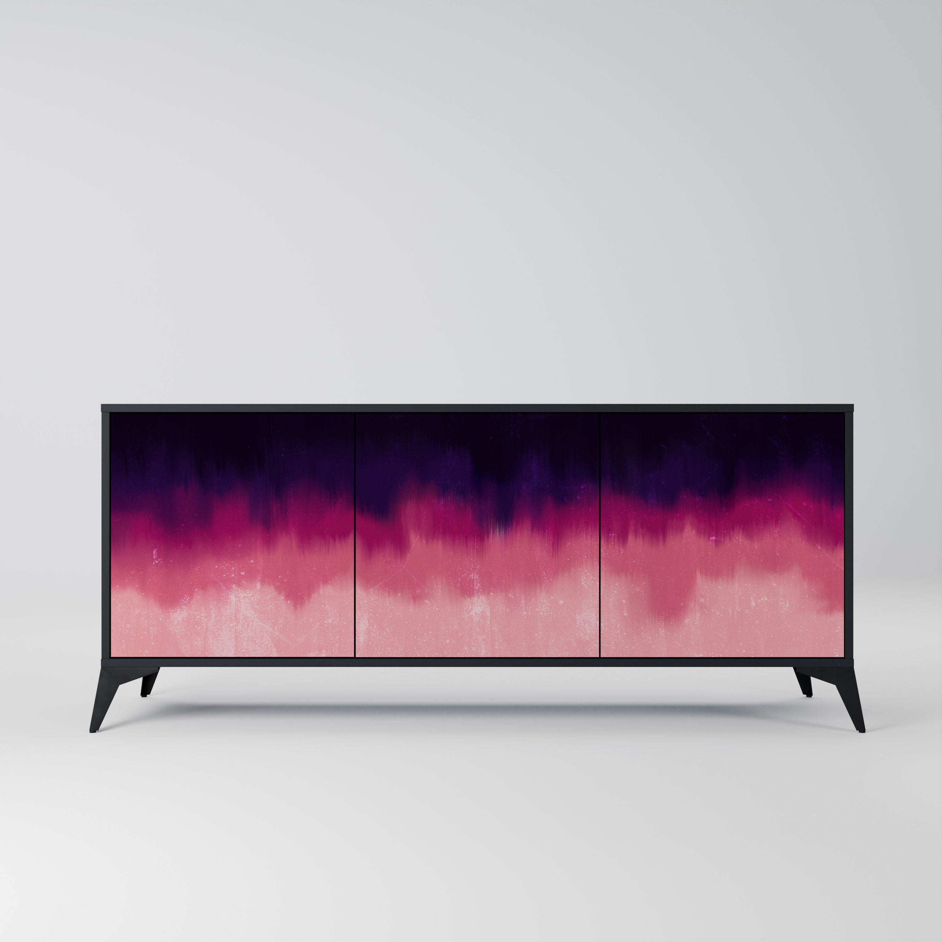 AURORA BOREALIS Komoda 3-drzwiowa korpus Czarny