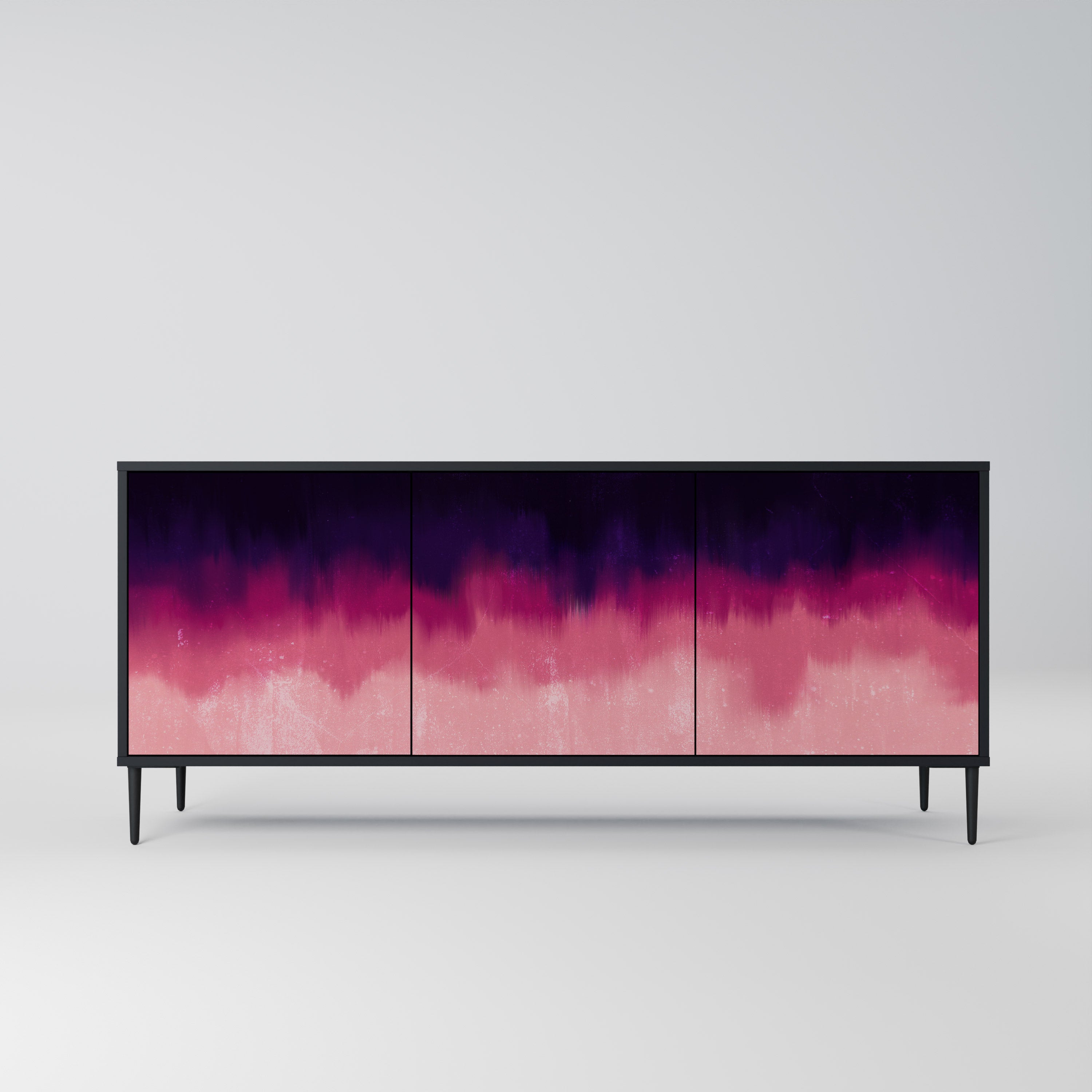 AURORA BOREALIS Komoda 3-drzwiowa korpus Czarny