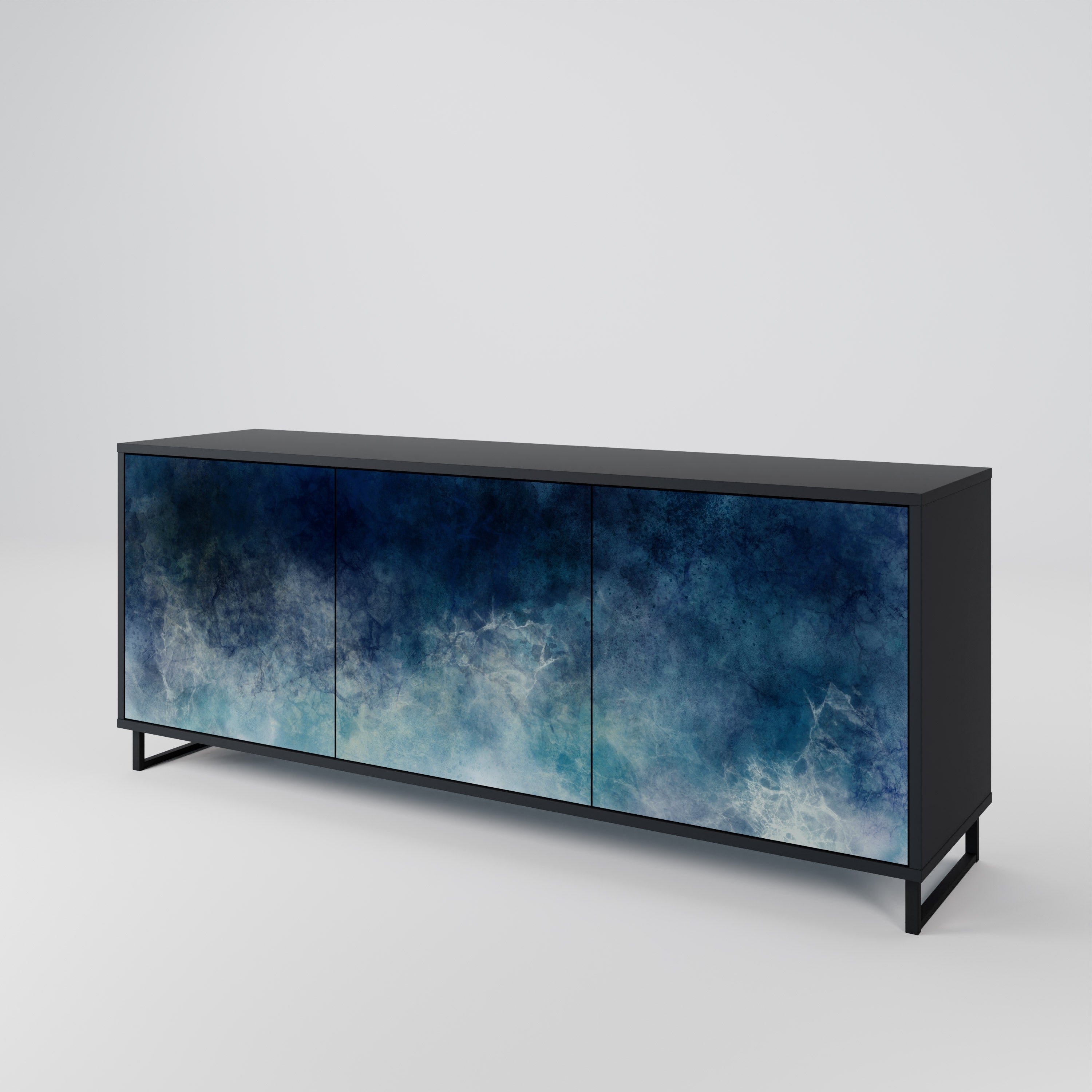 CELESTIAL FALL Komoda 3-drzwiowa korpus Czarny