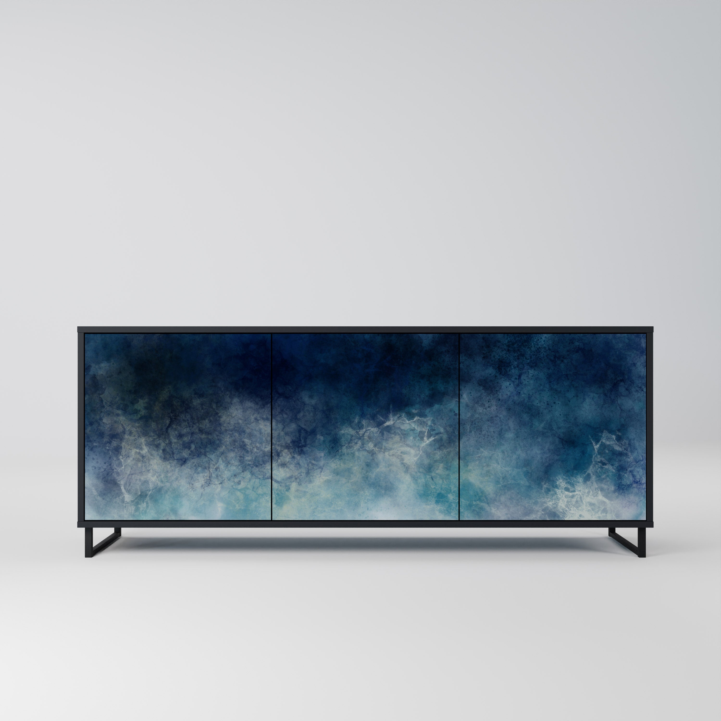CELESTIAL FALL Komoda 3-drzwiowa korpus Czarny