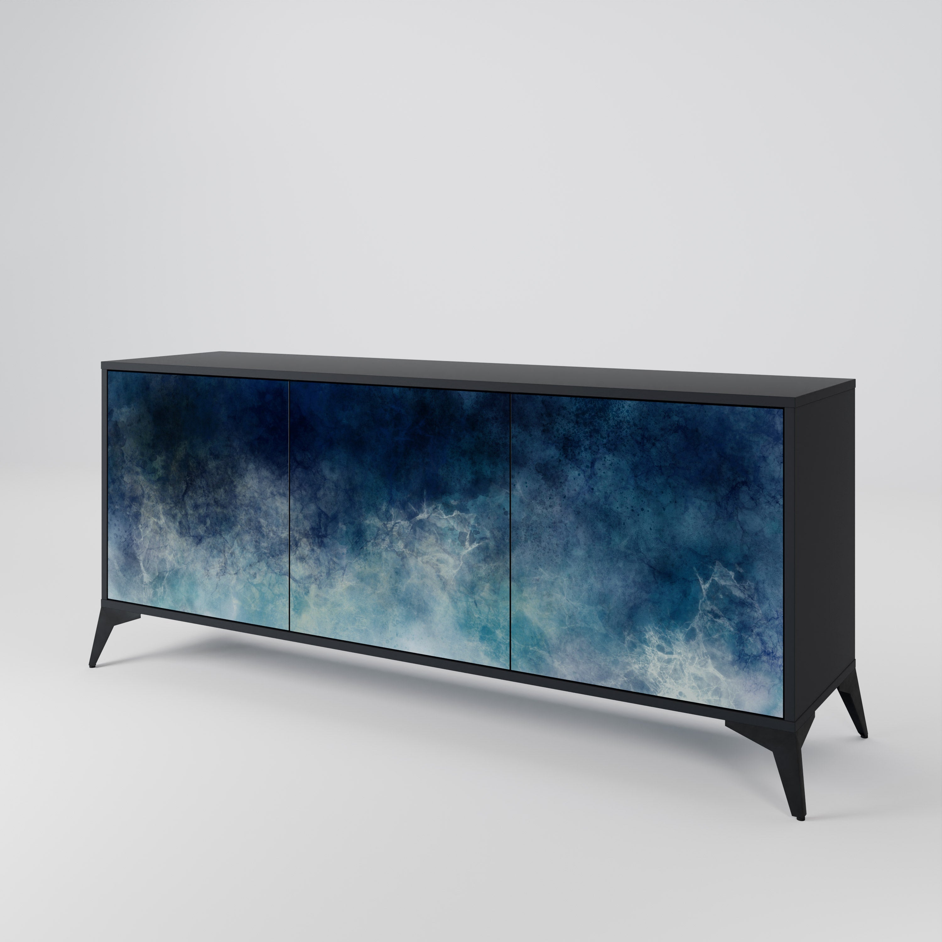 CELESTIAL FALL Komoda 3-drzwiowa korpus Czarny