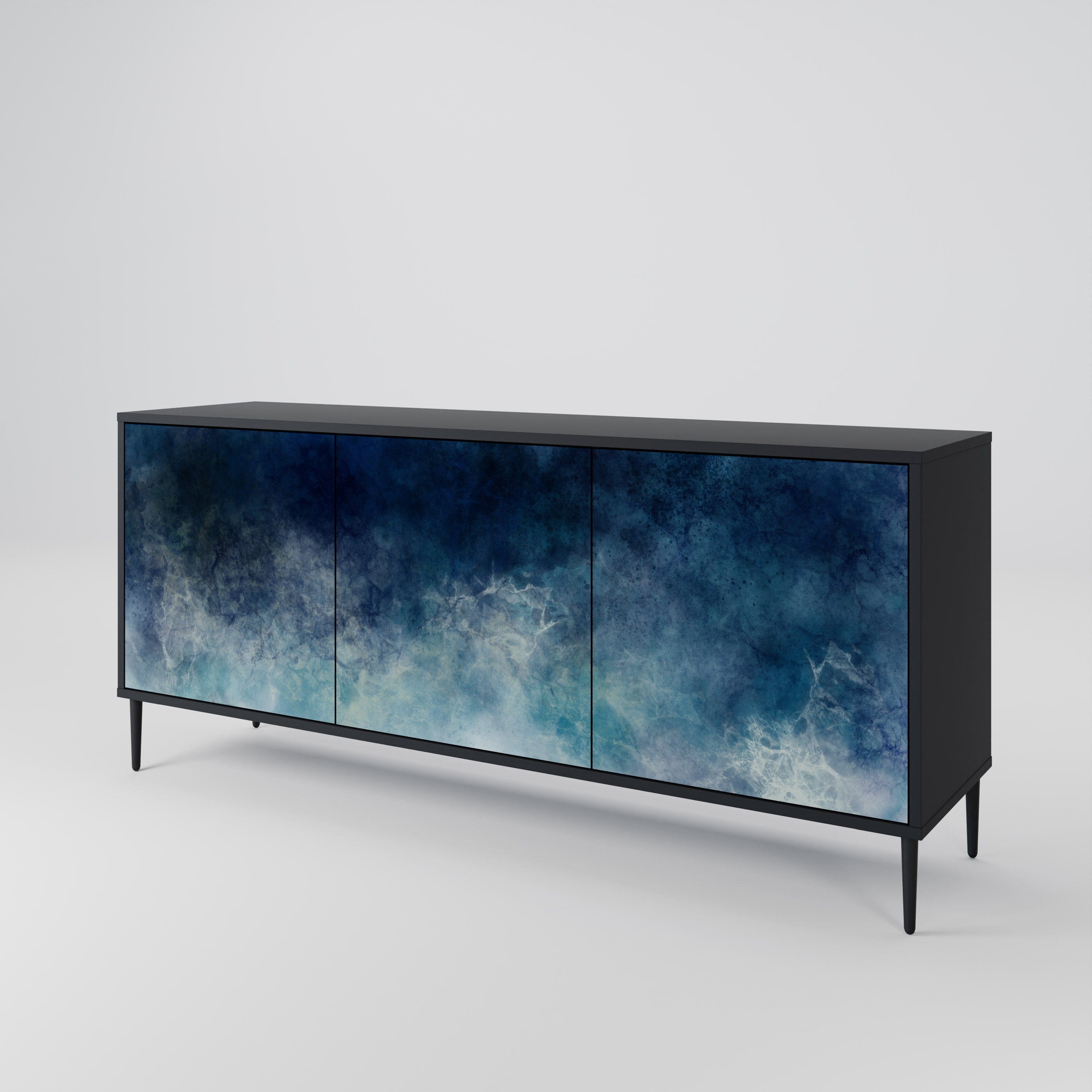 CELESTIAL FALL Komoda 3-drzwiowa korpus Czarny