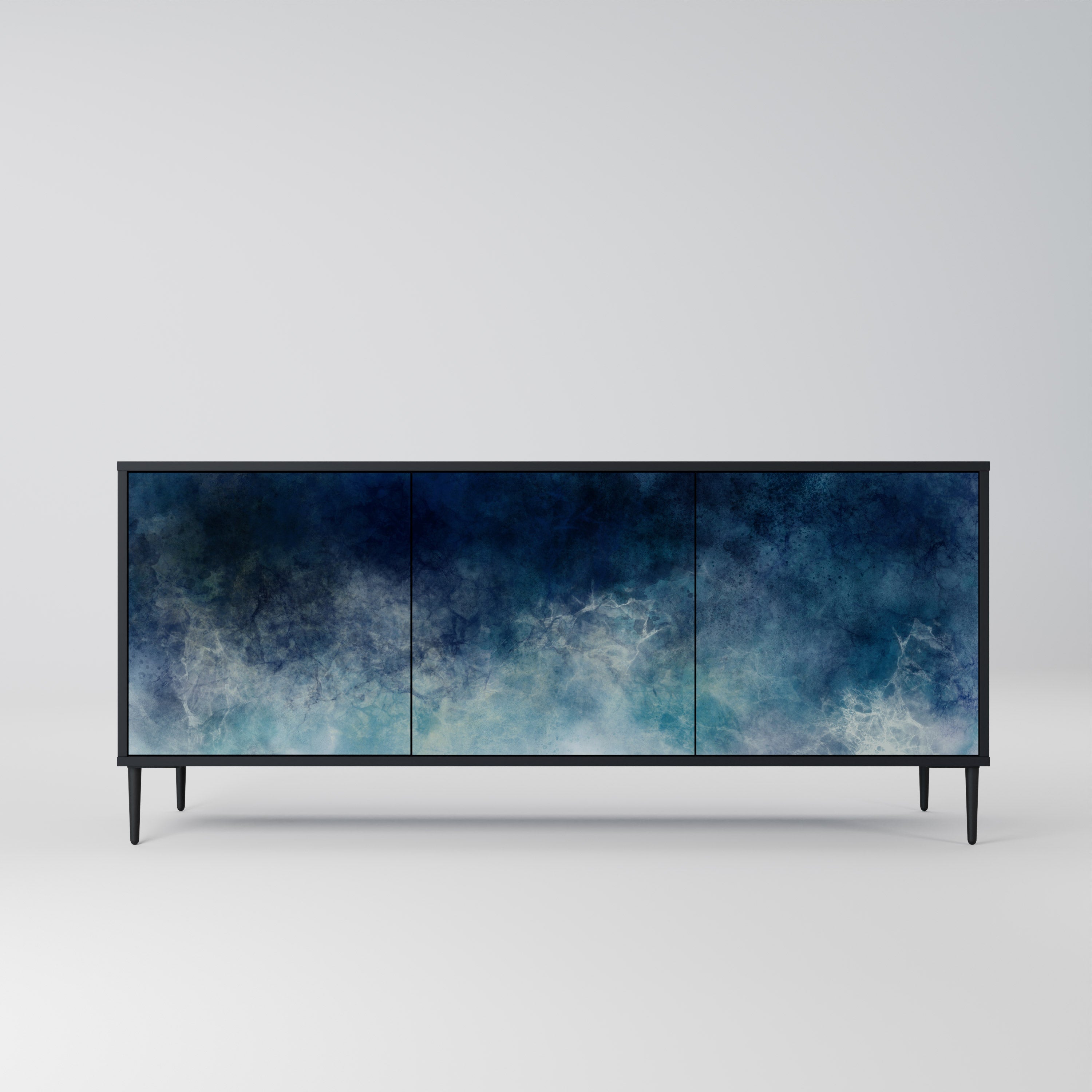 CELESTIAL FALL Komoda 3-drzwiowa korpus Czarny