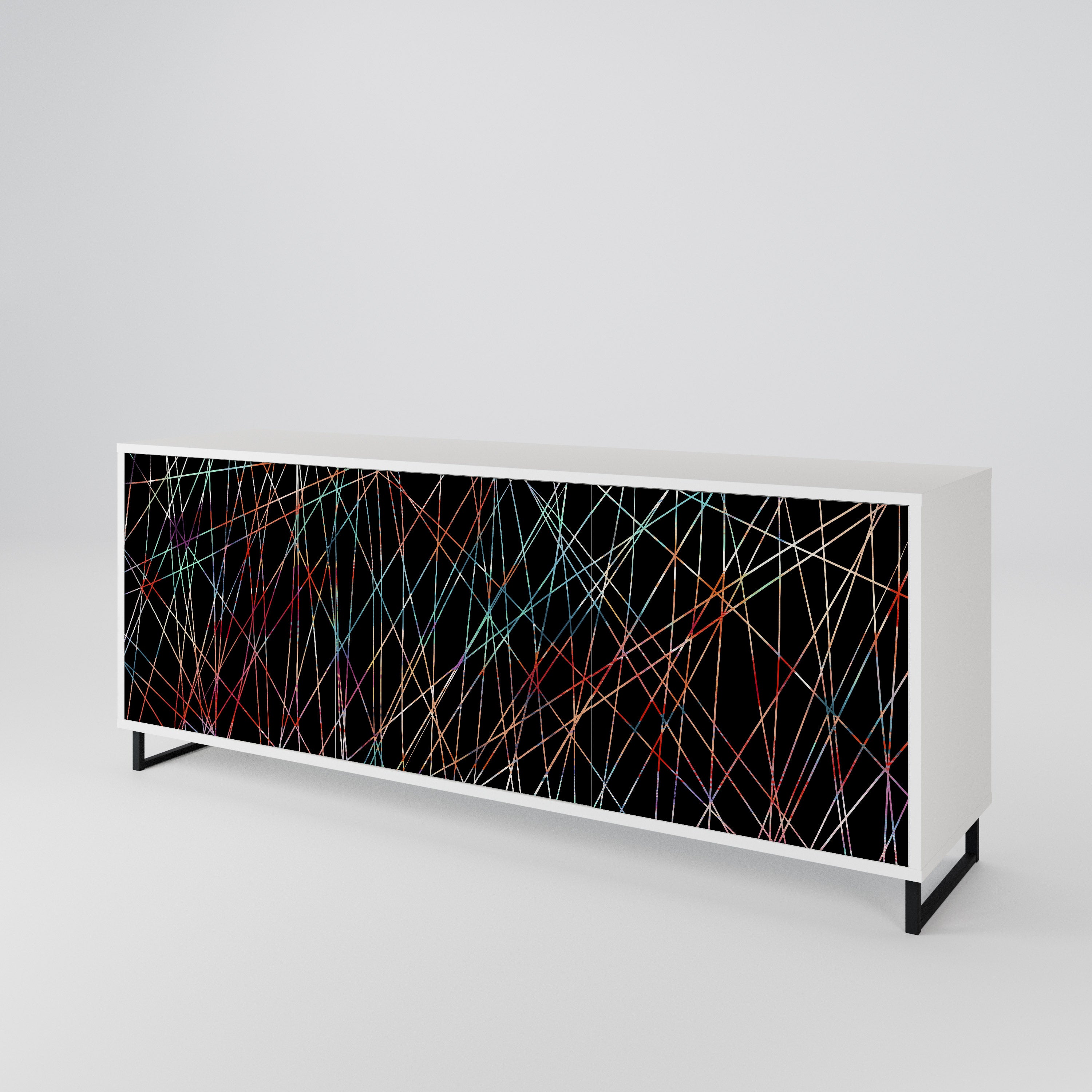 LUMINOUS SNARE Komoda 3-drzwiowa korpus Biały