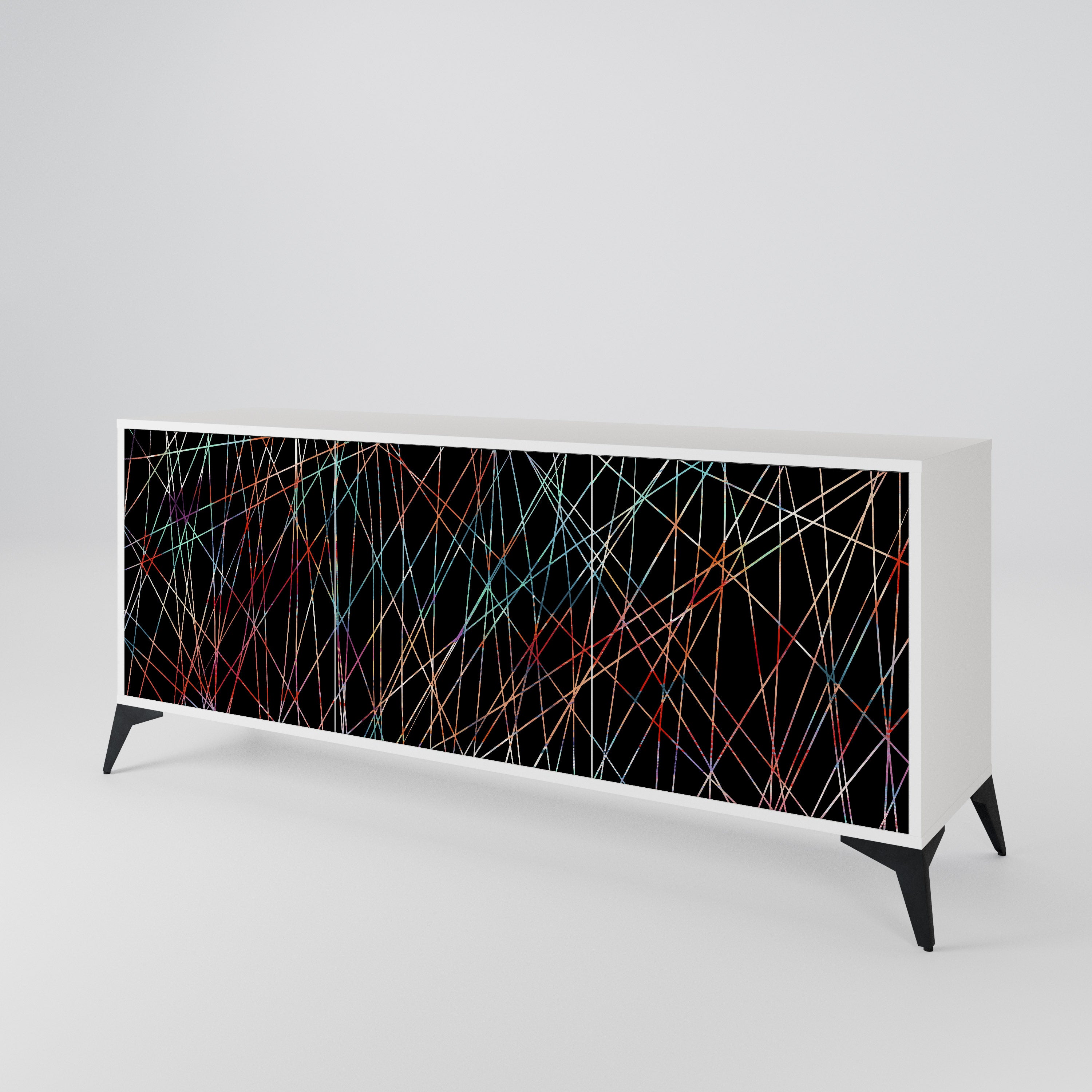 LUMINOUS SNARE Komoda 3-drzwiowa korpus Biały