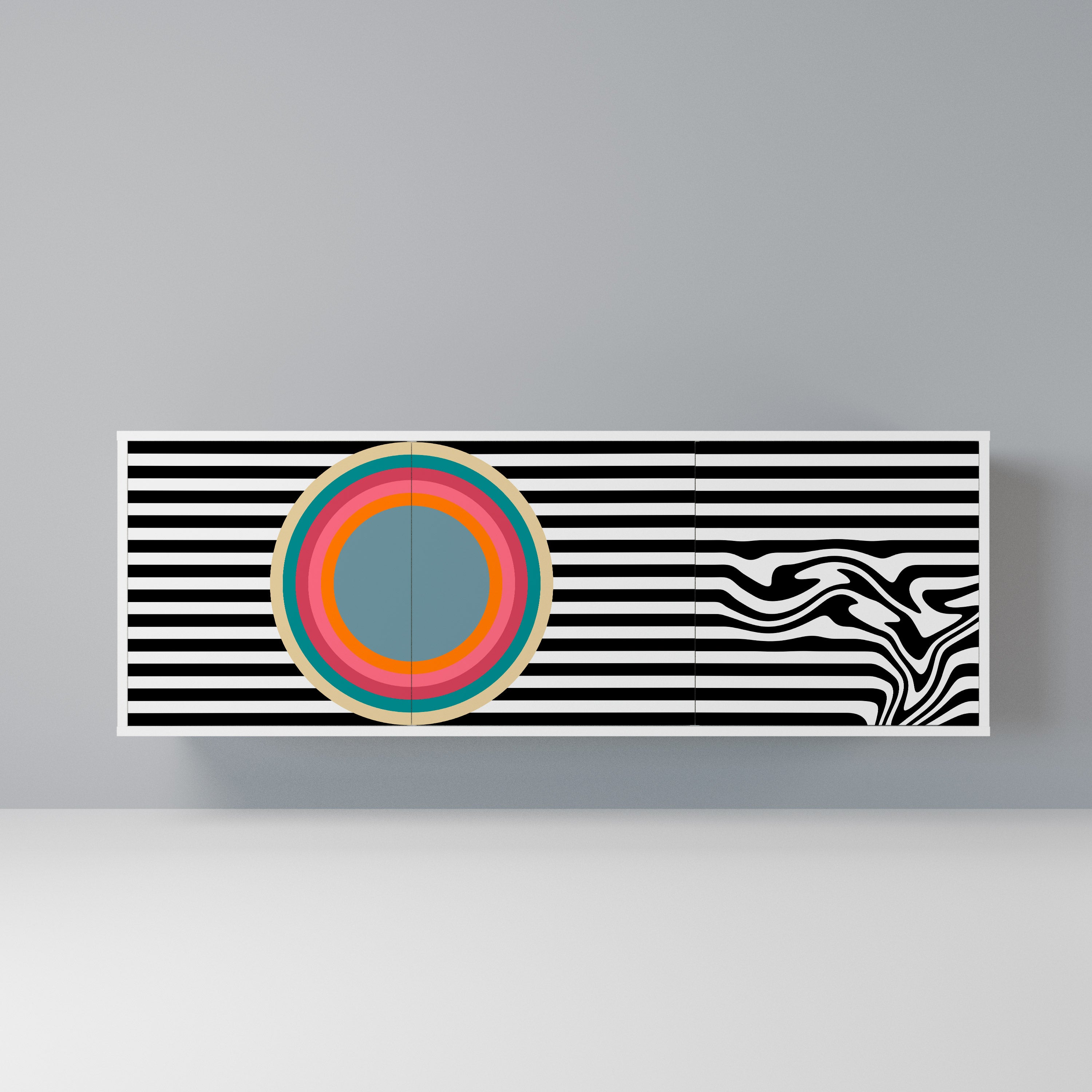 SPECTRA SHOWCASE Komoda 3-drzwiowa korpus Biały