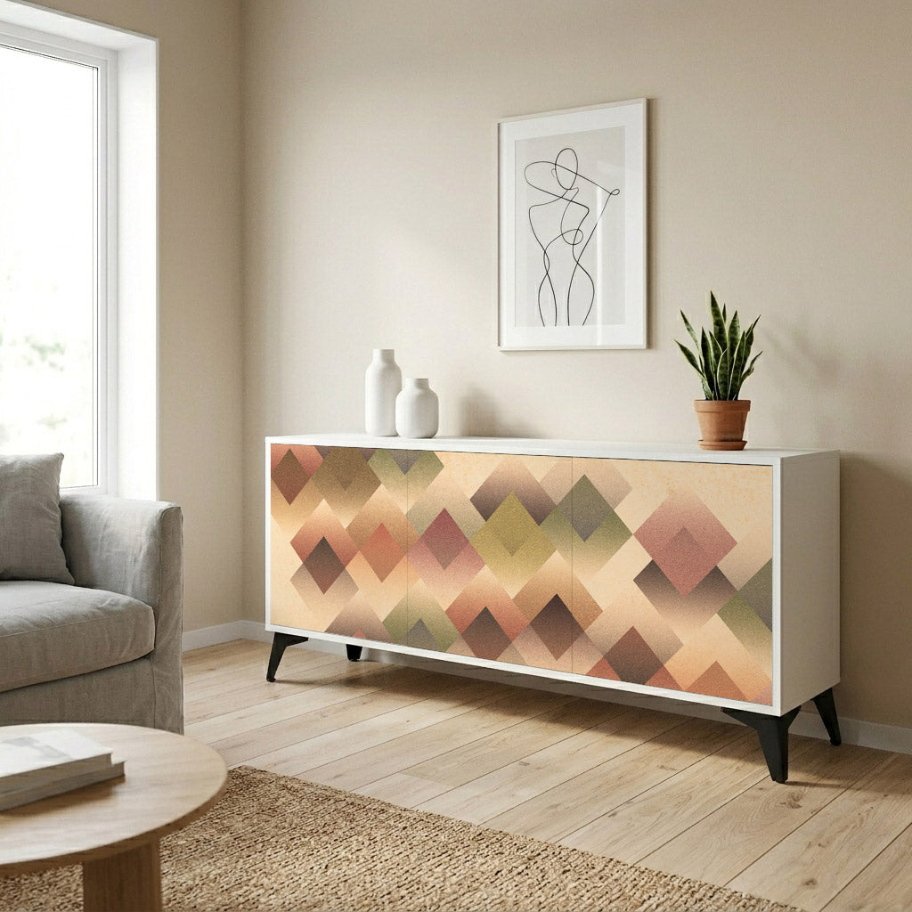 GEOMETRIC FUSION Komoda 3-drzwiowa korpus Biały