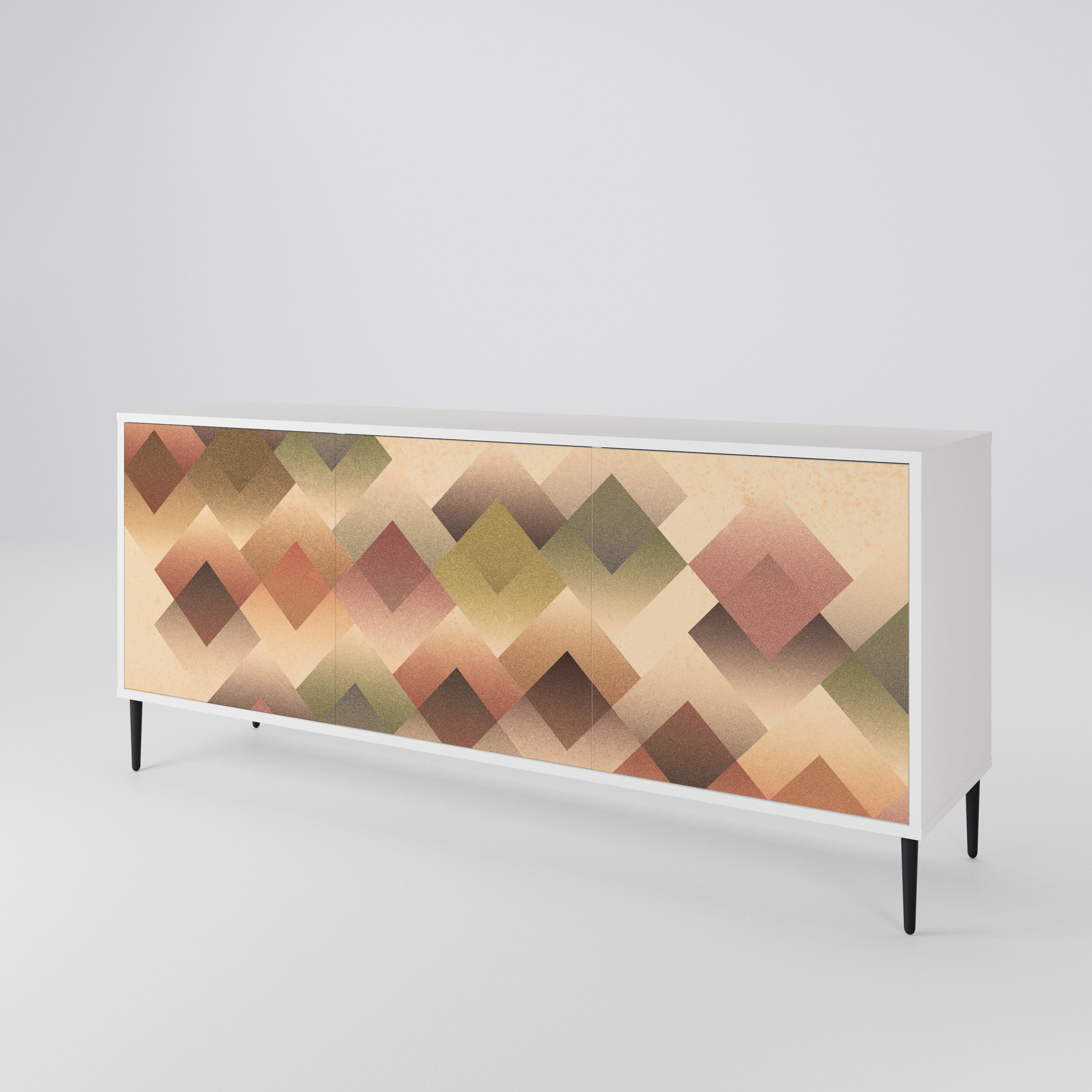 GEOMETRIC FUSION Komoda 3-drzwiowa korpus Biały