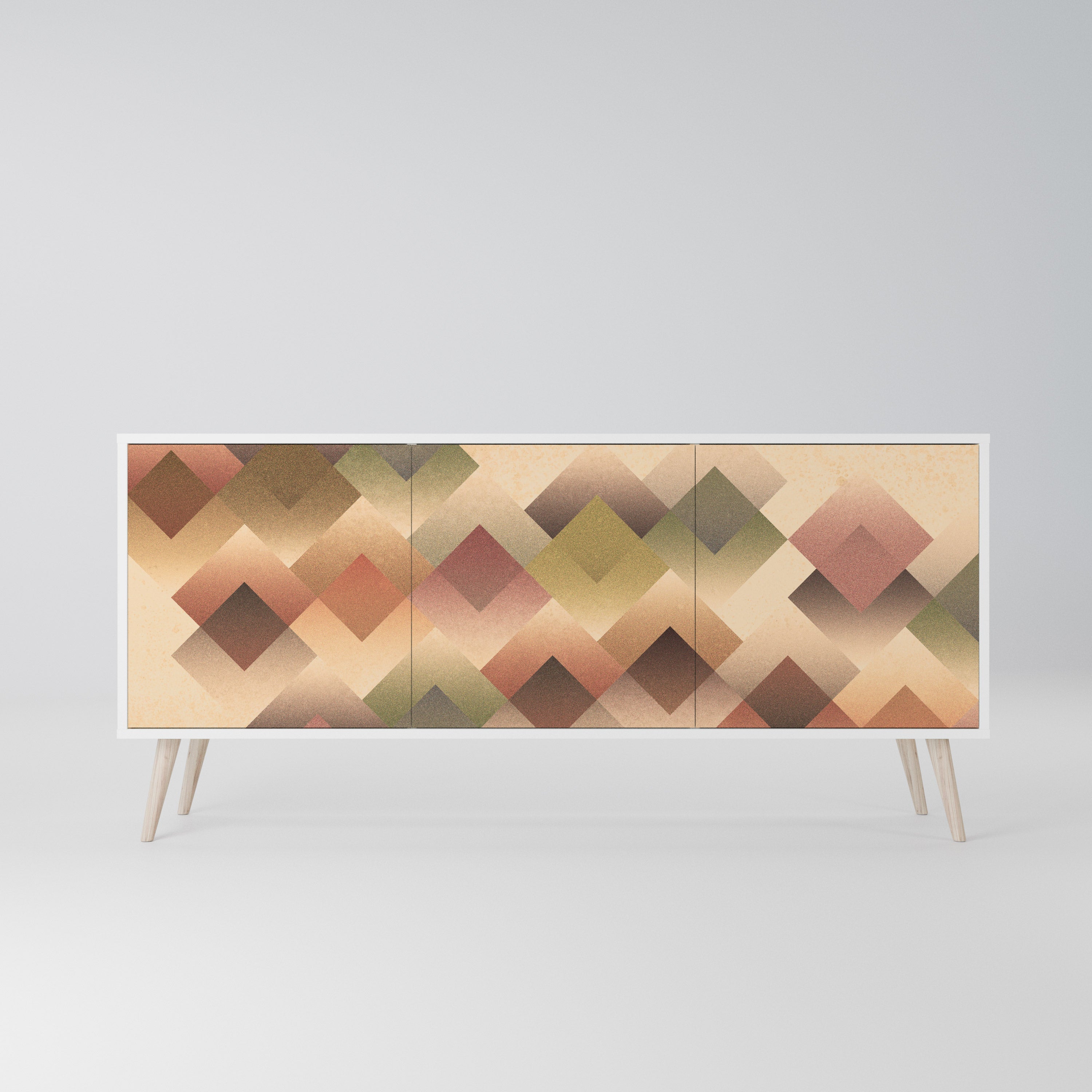 GEOMETRIC FUSION Komoda 3-drzwiowa korpus Biały