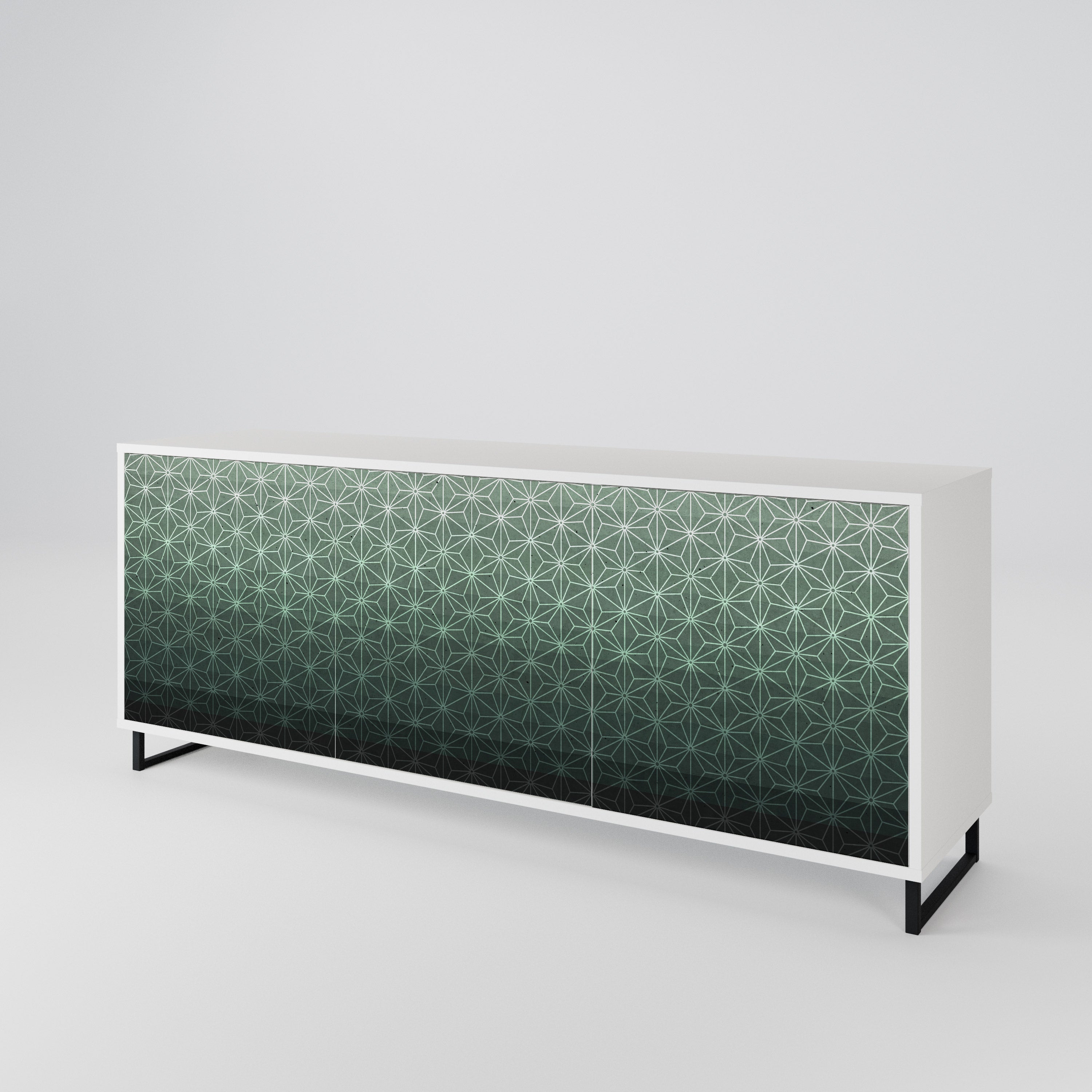ORNAMENTAL GLIMMER Komoda 3-drzwiowa korpus Biały