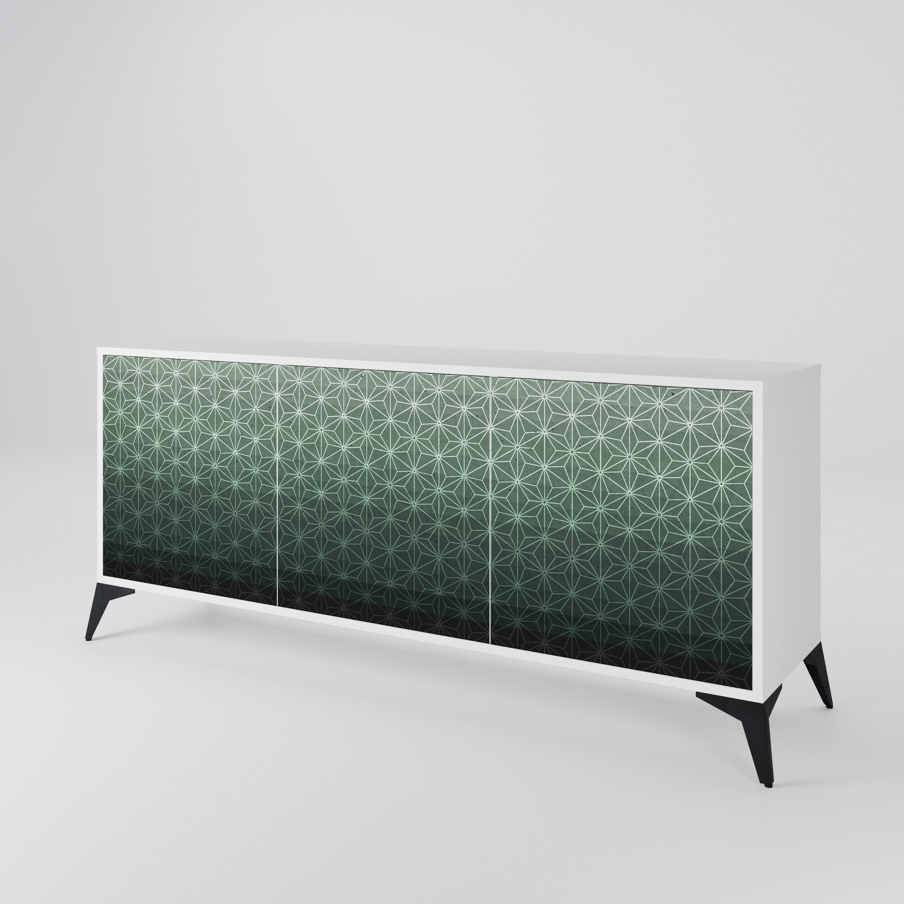 ORNAMENTAL GLIMMER Komoda 3-drzwiowa korpus Biały