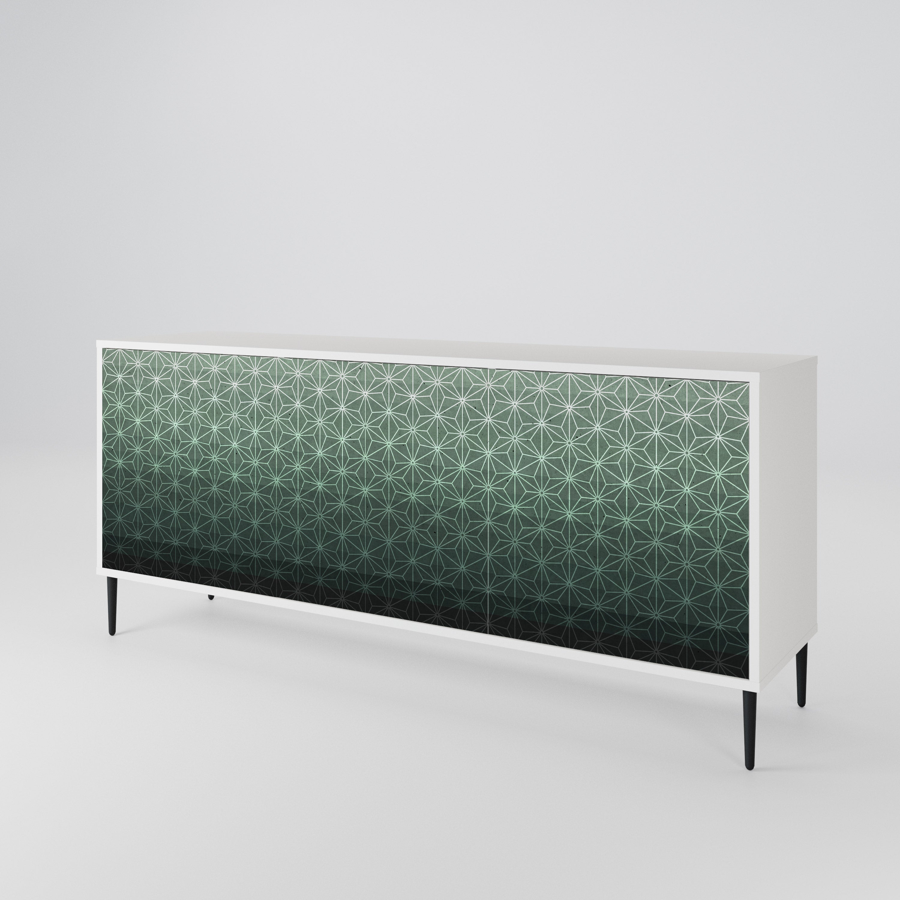ORNAMENTAL GLIMMER Komoda 3-drzwiowa korpus Biały