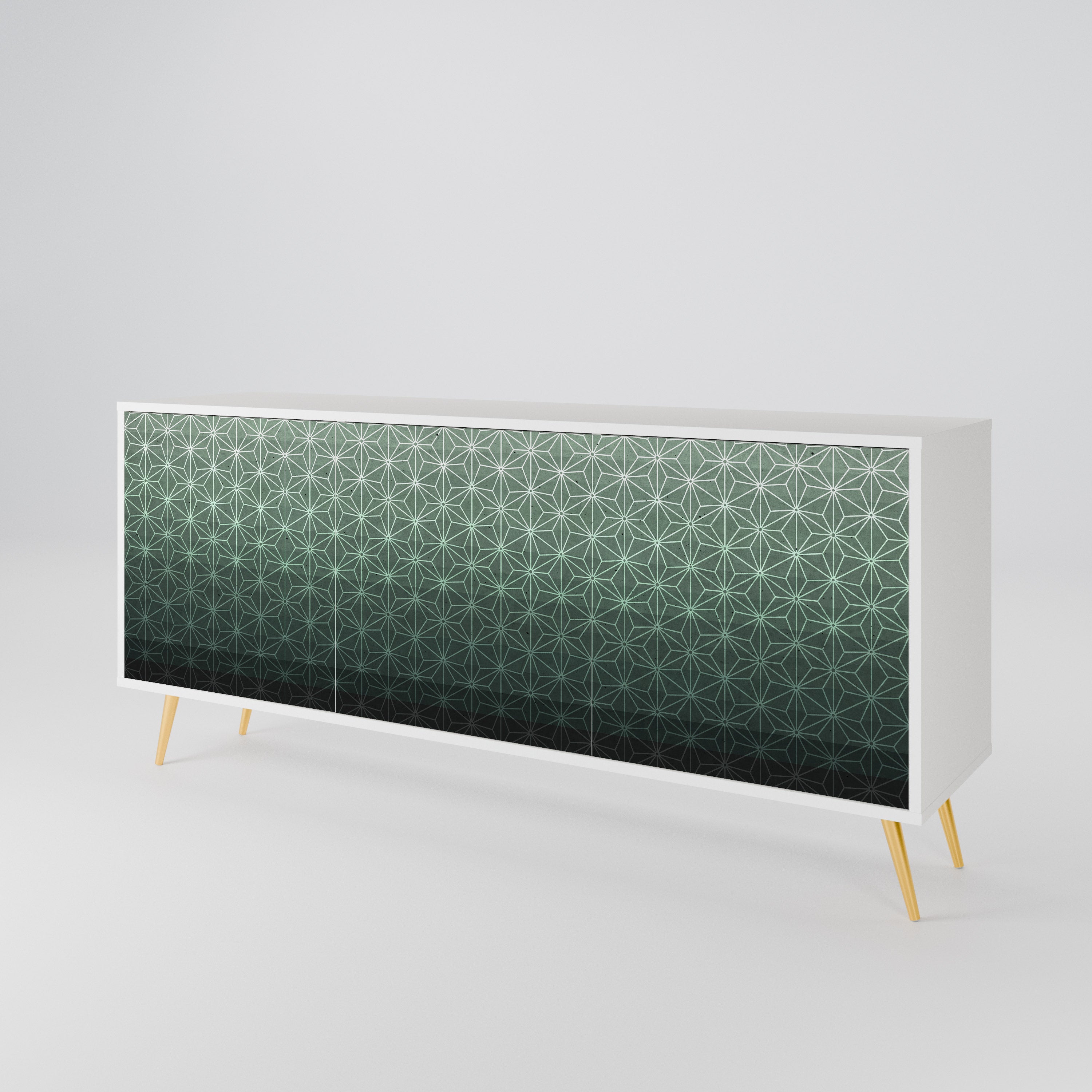 ORNAMENTAL GLIMMER Komoda 3-drzwiowa korpus Biały