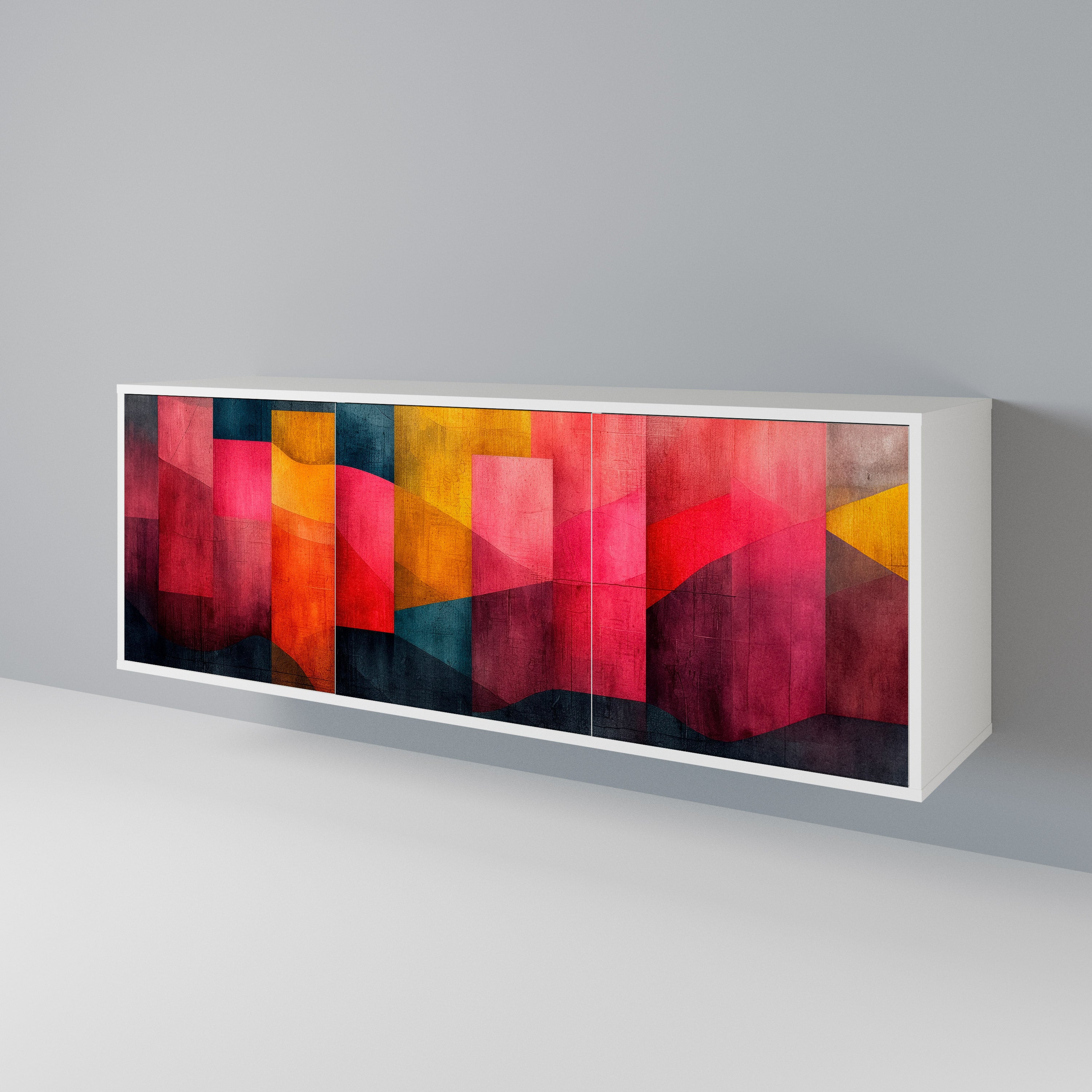 COLORFUL SOUNDS Komoda 3-drzwiowa korpus Biały