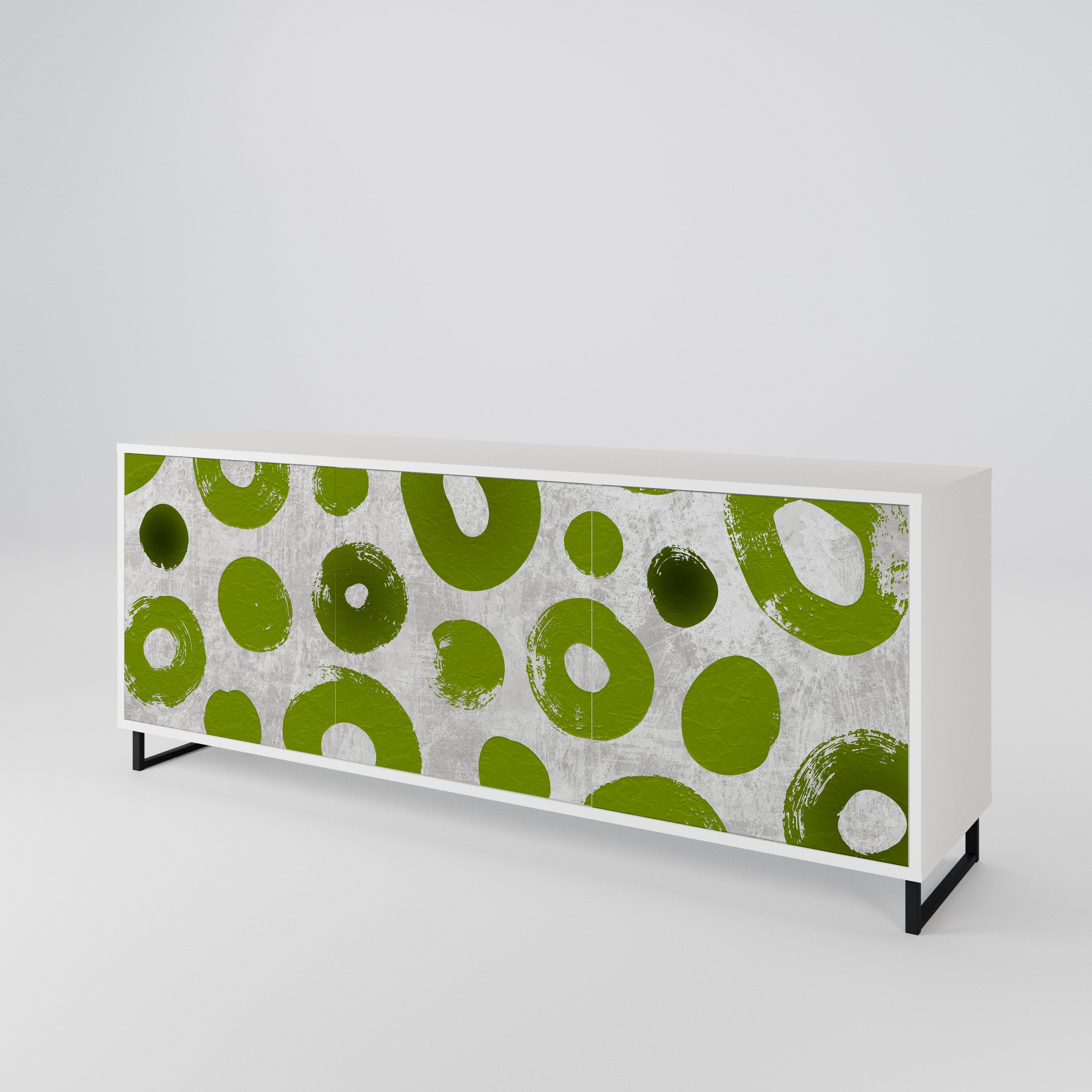 GREEN RHAPSODY Komoda 3-drzwiowa korpus Biały