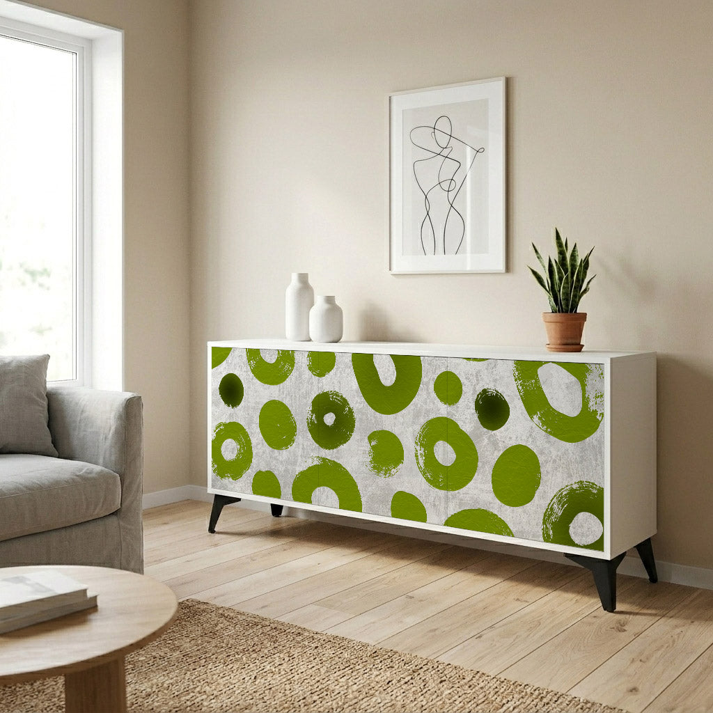 GREEN RHAPSODY Komoda 3-drzwiowa korpus Biały