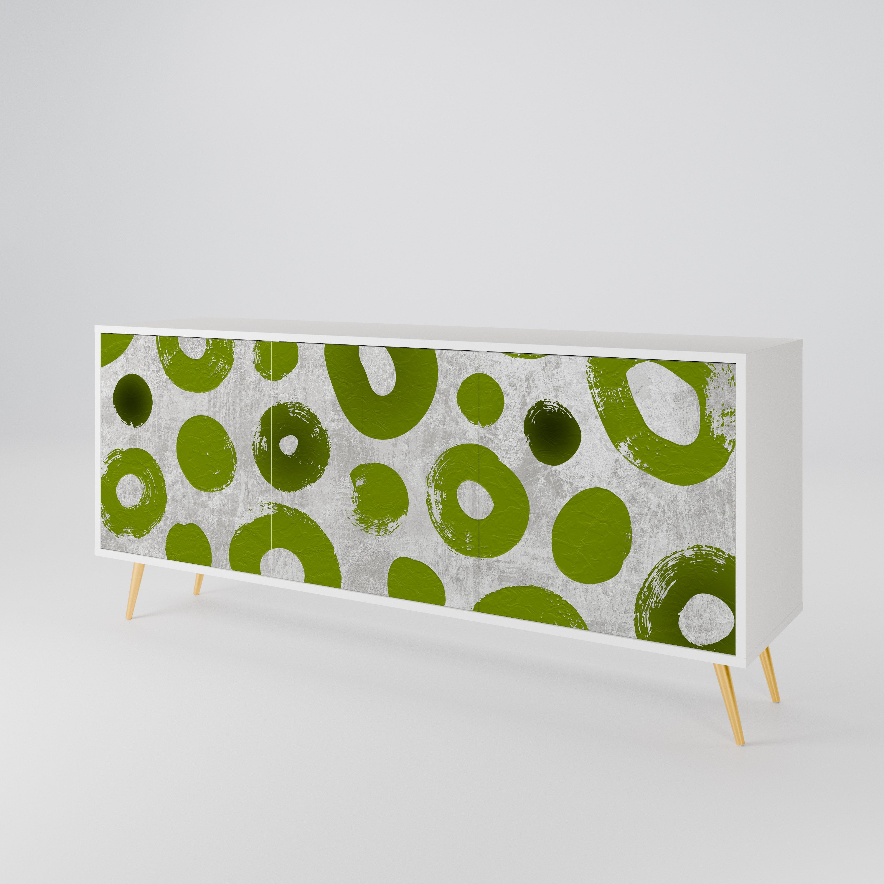 GREEN RHAPSODY Komoda 3-drzwiowa korpus Biały