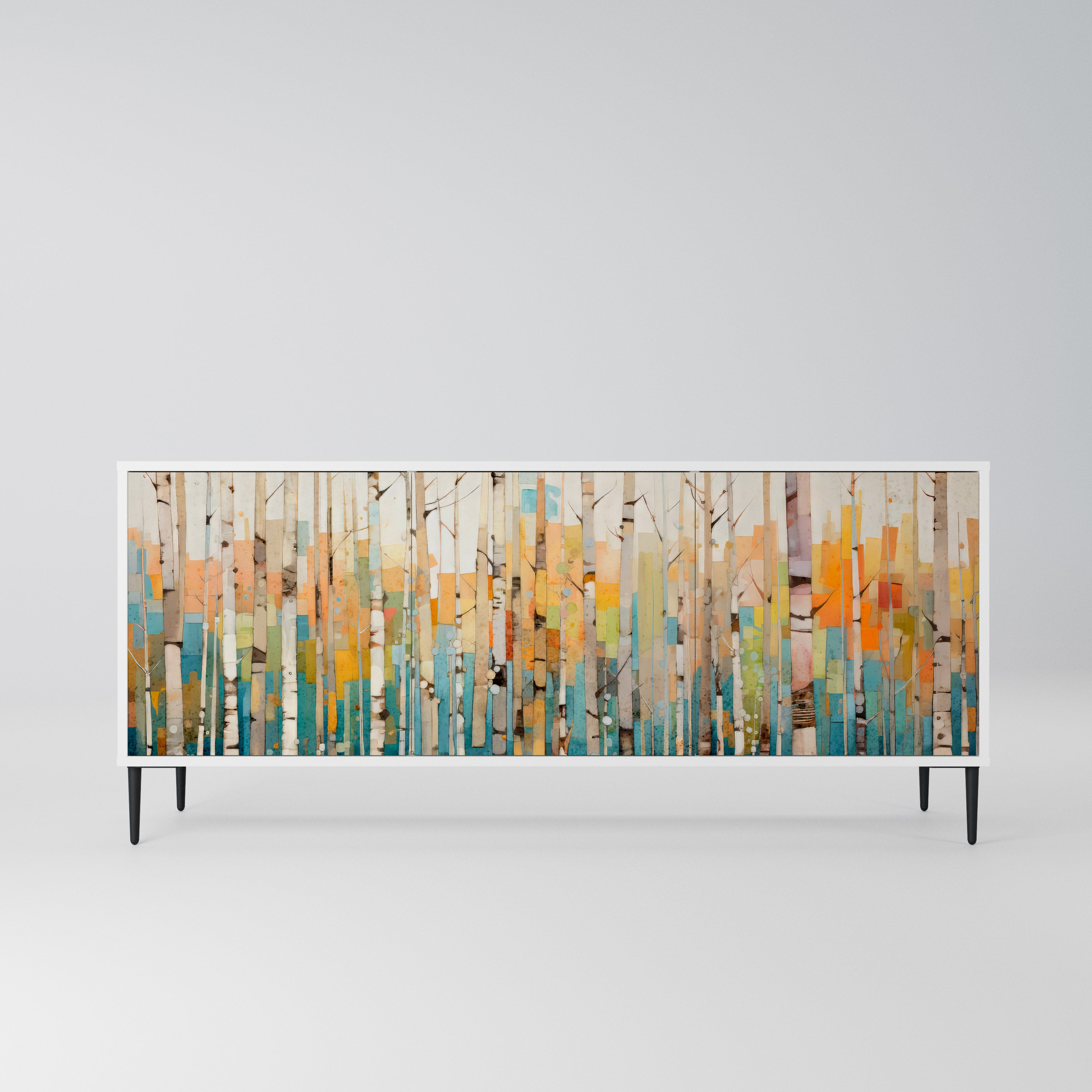 BIRCH KALEIDOSCOPE Komoda 3-drzwiowa korpus Biały