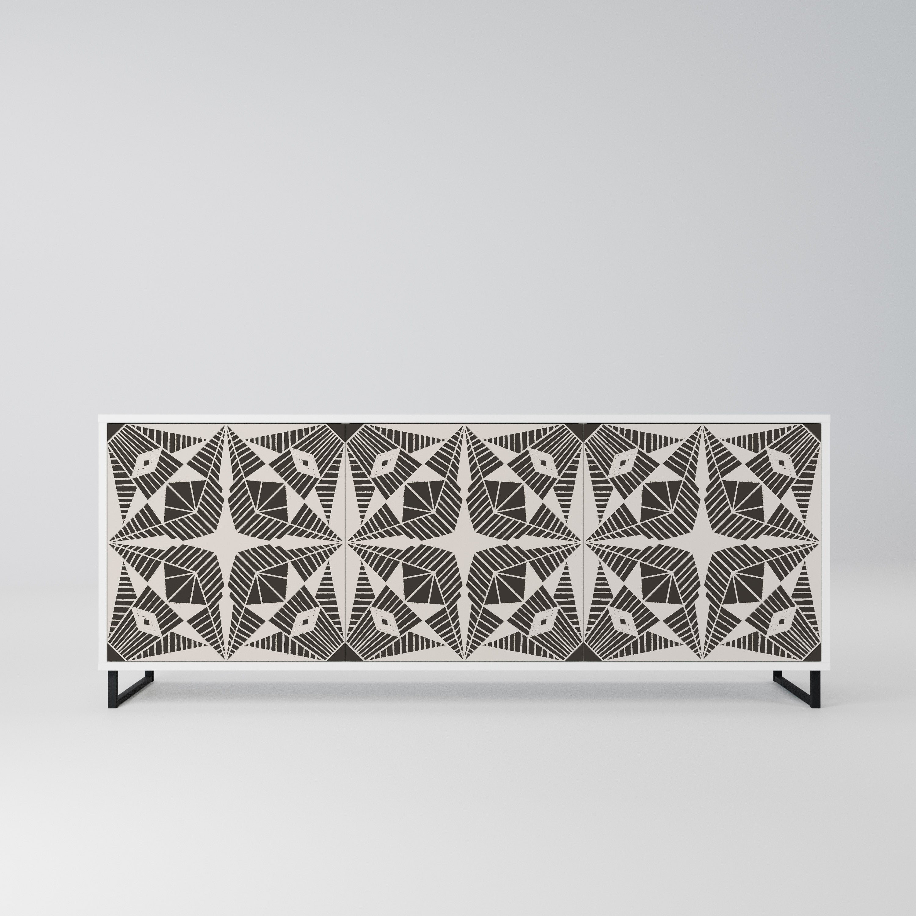 MONOCHROME NEXUS Komoda 3-drzwiowa korpus Biały
