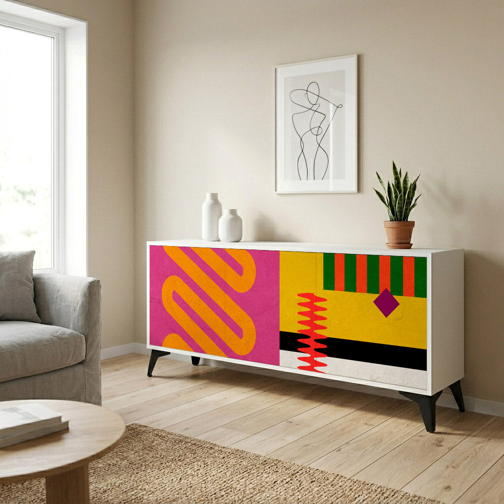 VIVID ART Komoda 3-drzwiowa korpus Biały