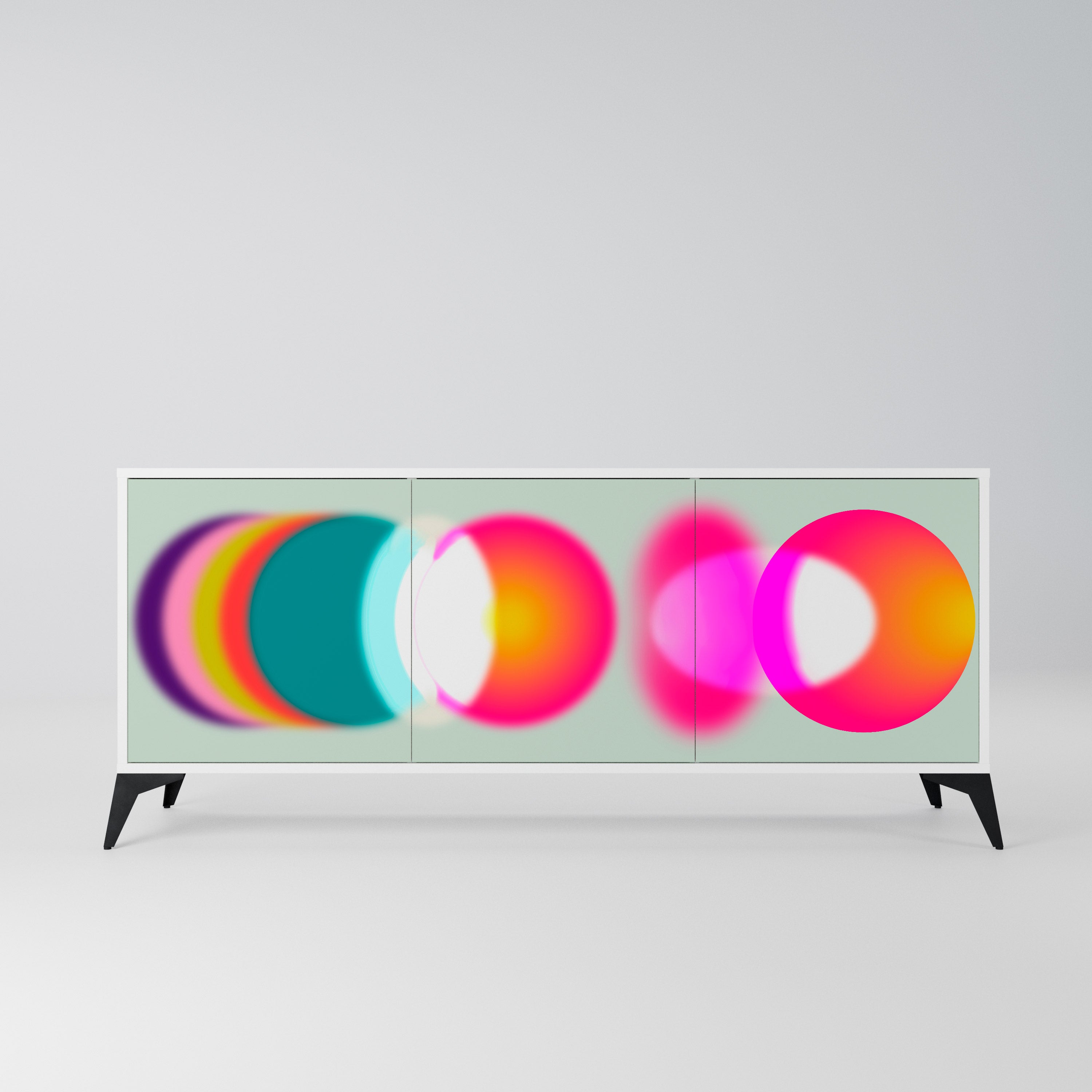 SYMPHONY OF COLORS Komoda 3-drzwiowa korpus Biały