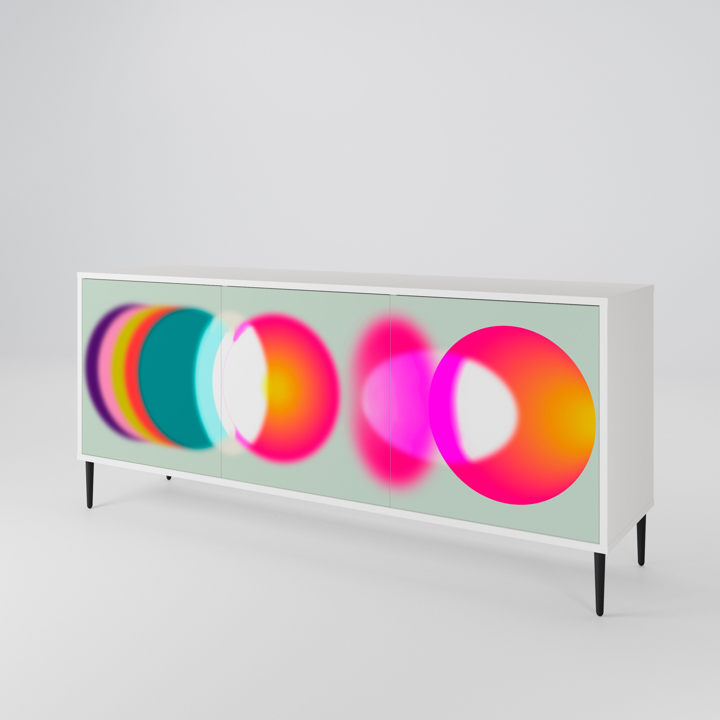 SYMPHONY OF COLORS Komoda 3-drzwiowa korpus Biały