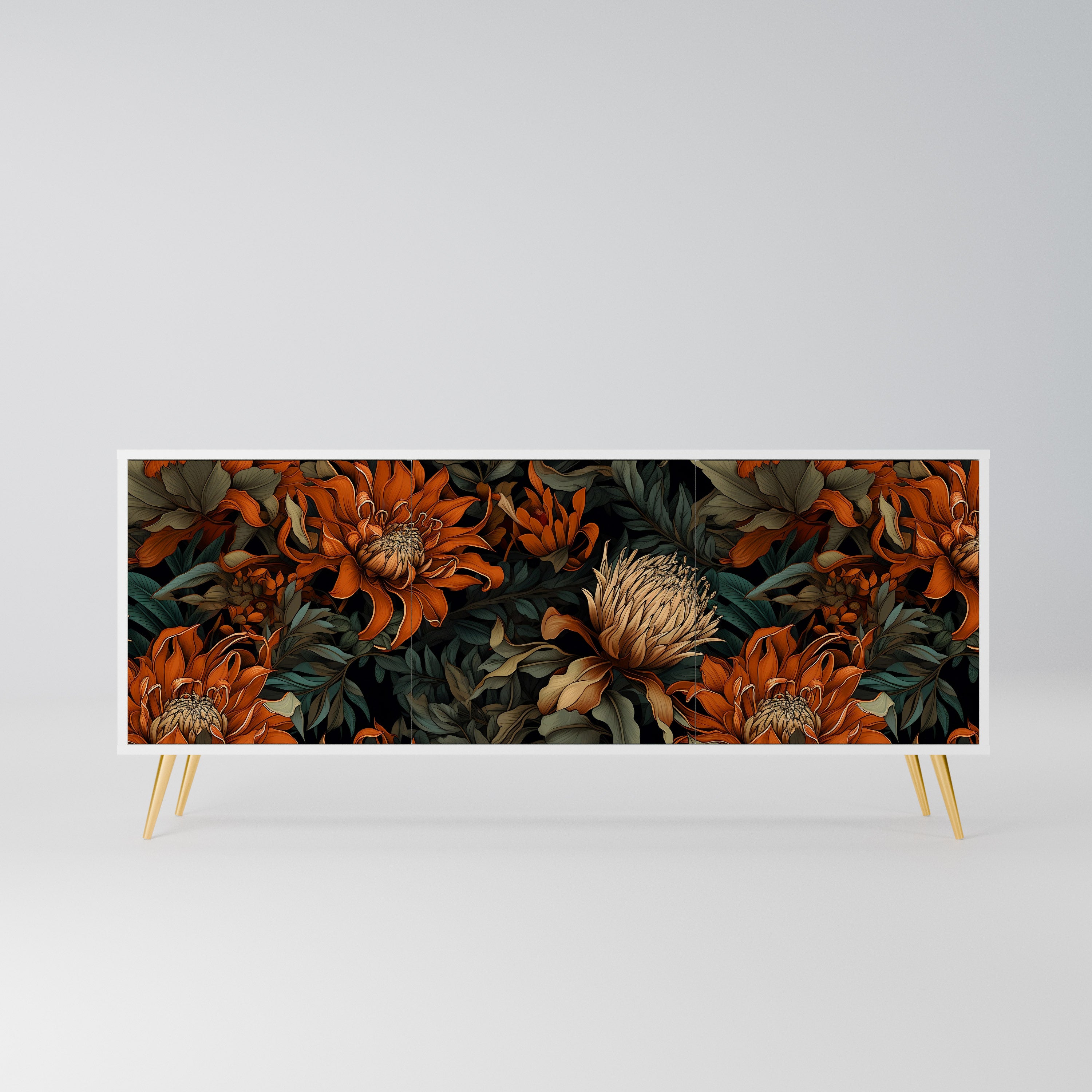 DAWN BLOOM Komoda 3-drzwiowa korpus Biały