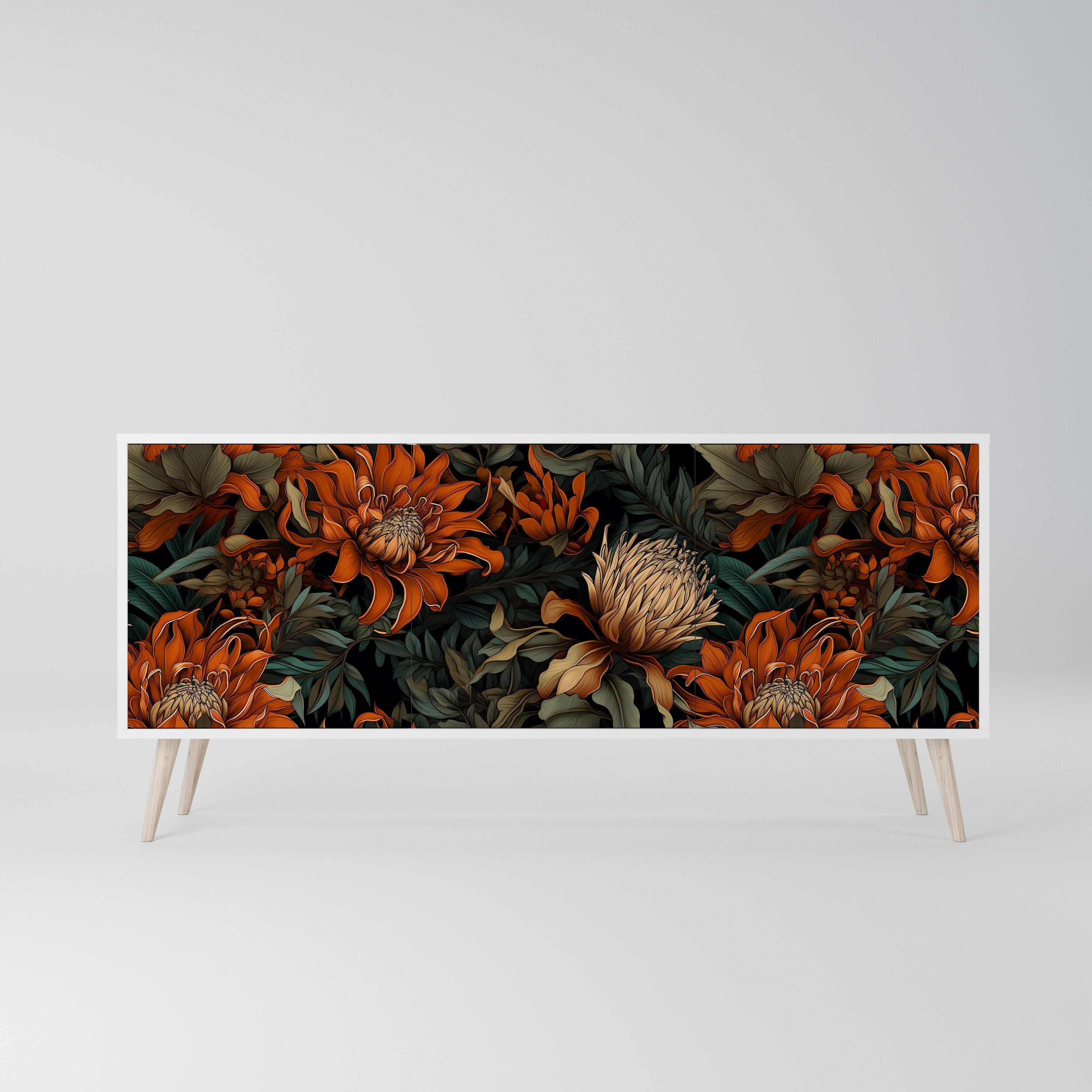 DAWN BLOOM Komoda 3-drzwiowa korpus Biały