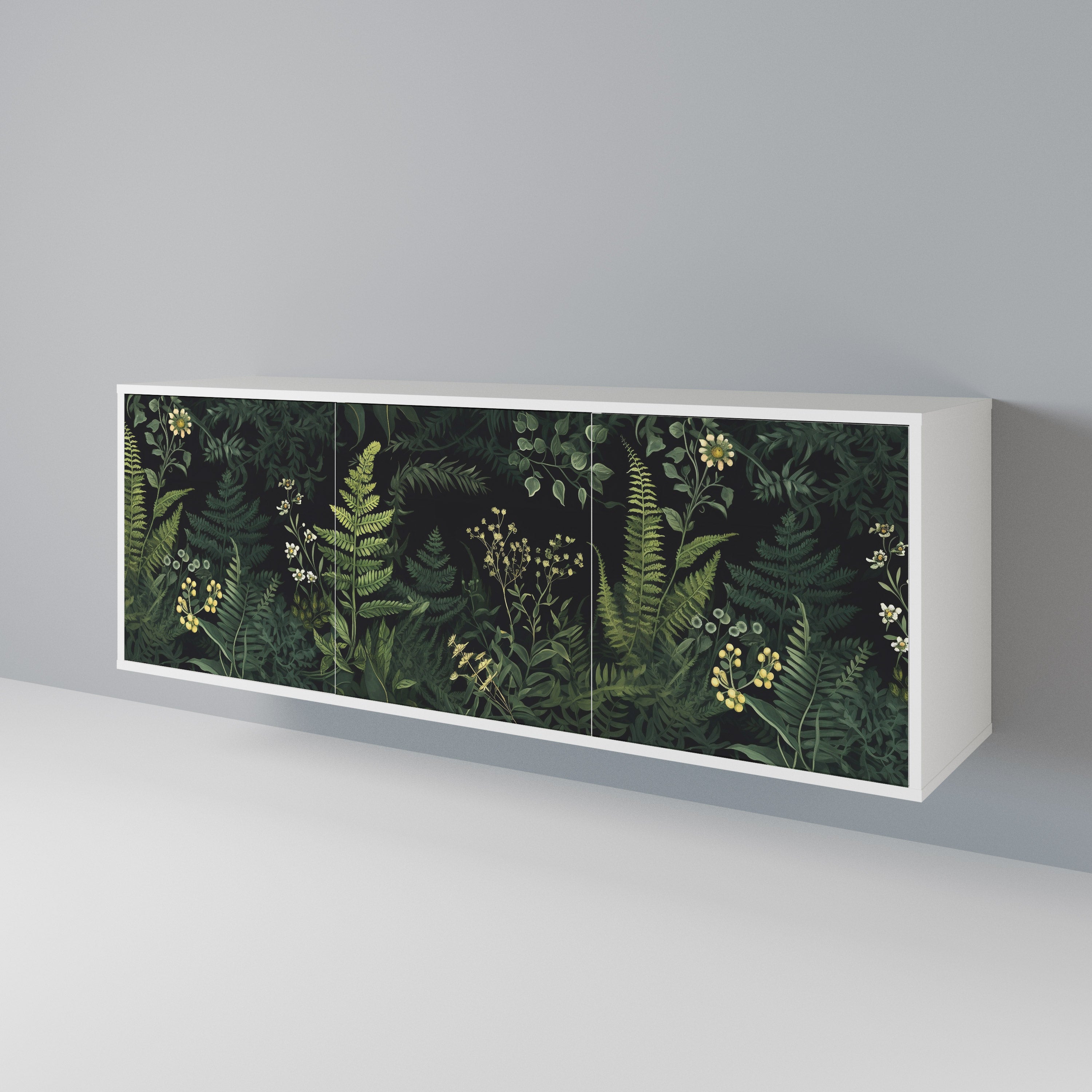 FERN FLOWERS Komoda 3-drzwiowa korpus Biały